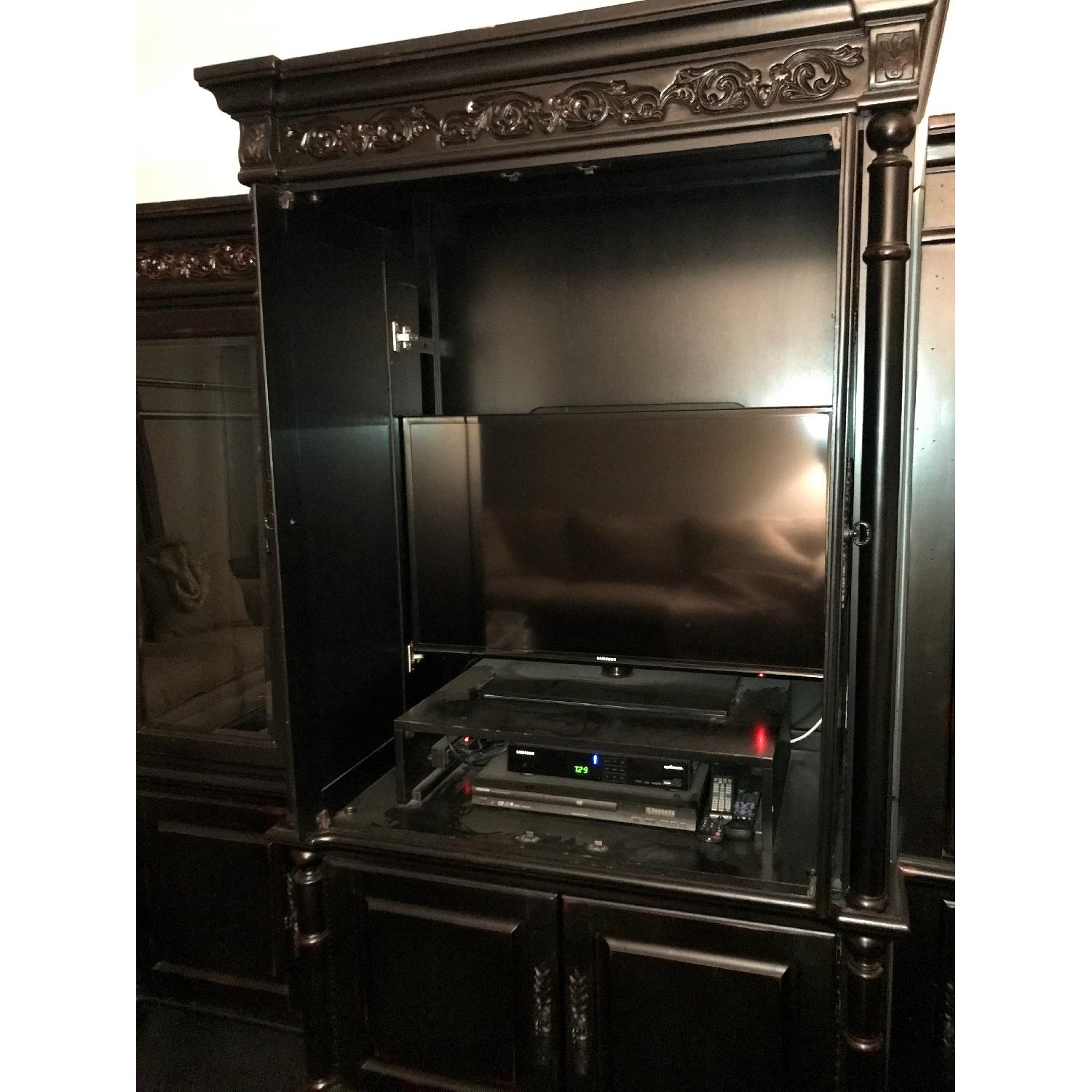 Peter Andrews 3-Piece Black Entertainment Center - image-7