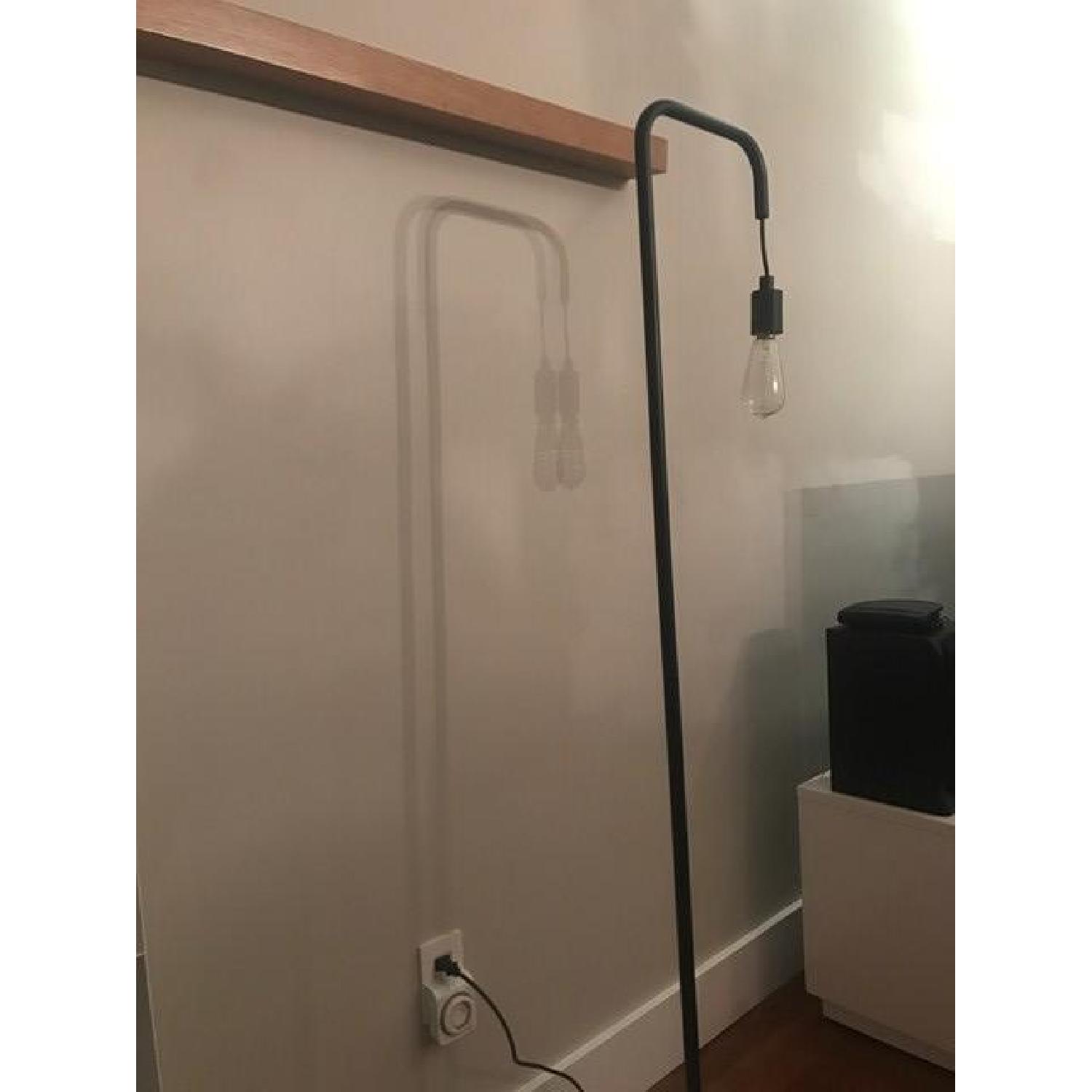 CB2 Marble Floor Lamp w/ Incandescent Bulb - image-1