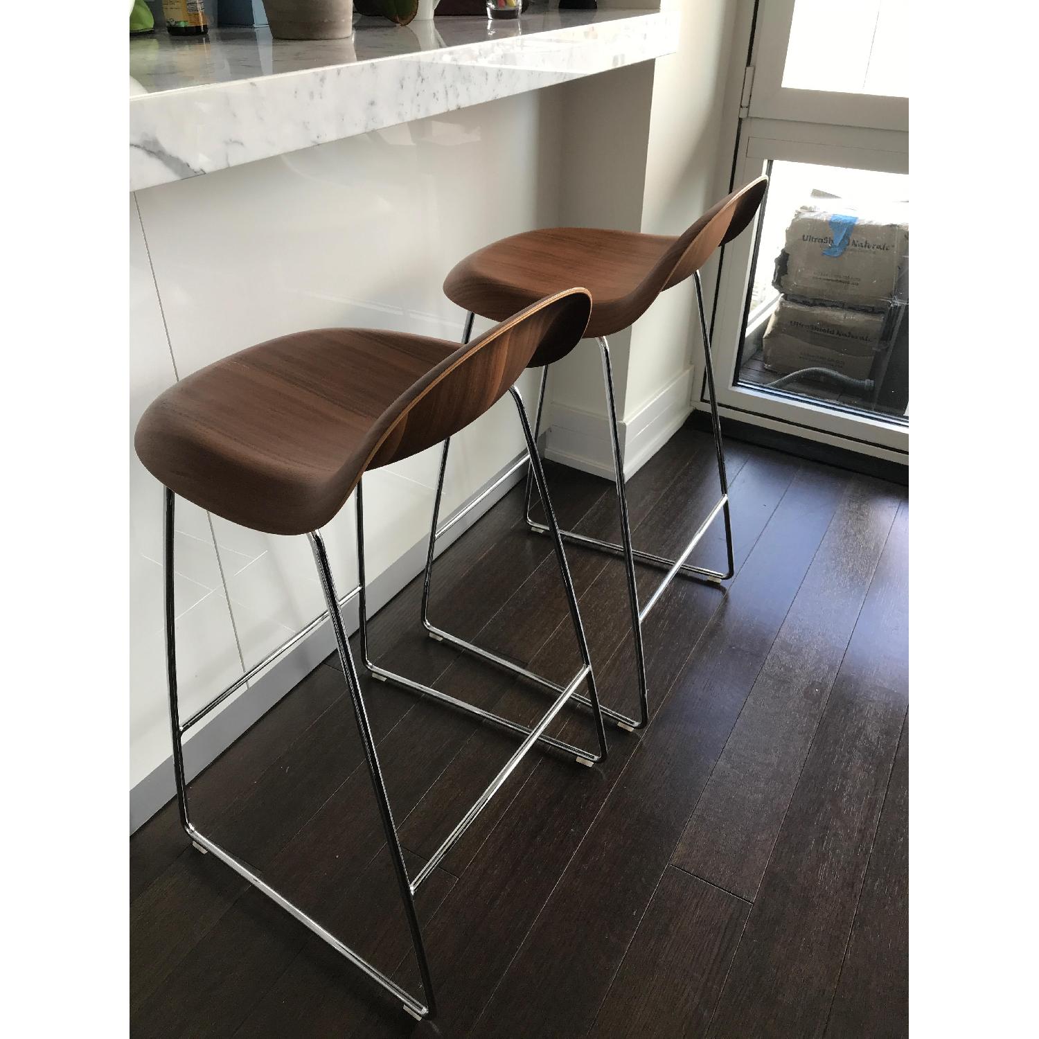 Danish Design Store Gubi 3D Wood Counter Stool - image-1