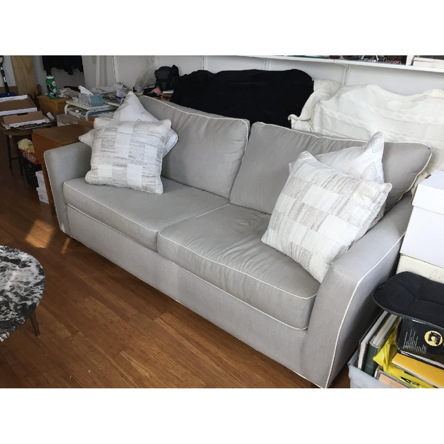 Raymour & Flanigan Sunbrella Caruso Queen Sleeper Sofa - image-1