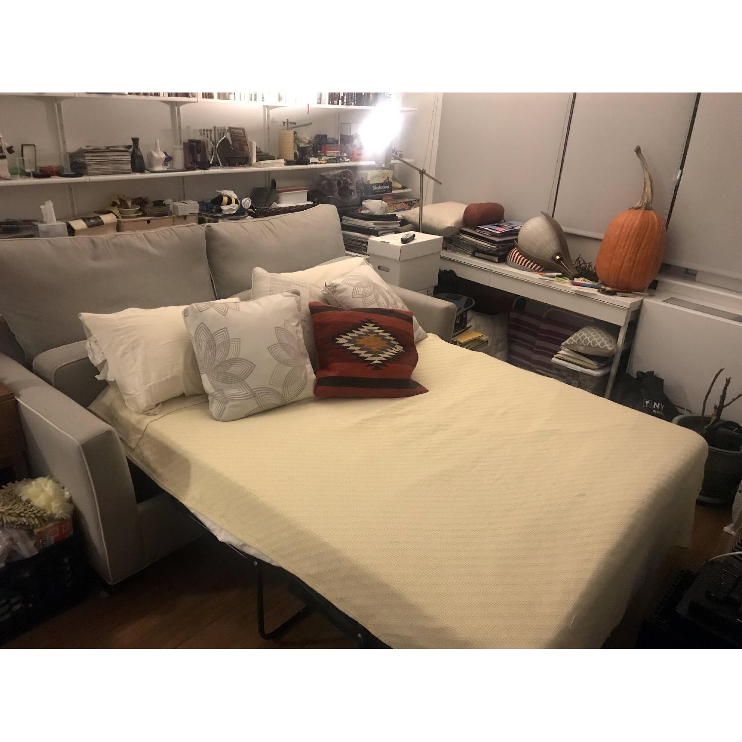 Raymour & Flanigan Sunbrella Caruso Queen Sleeper Sofa - image-2