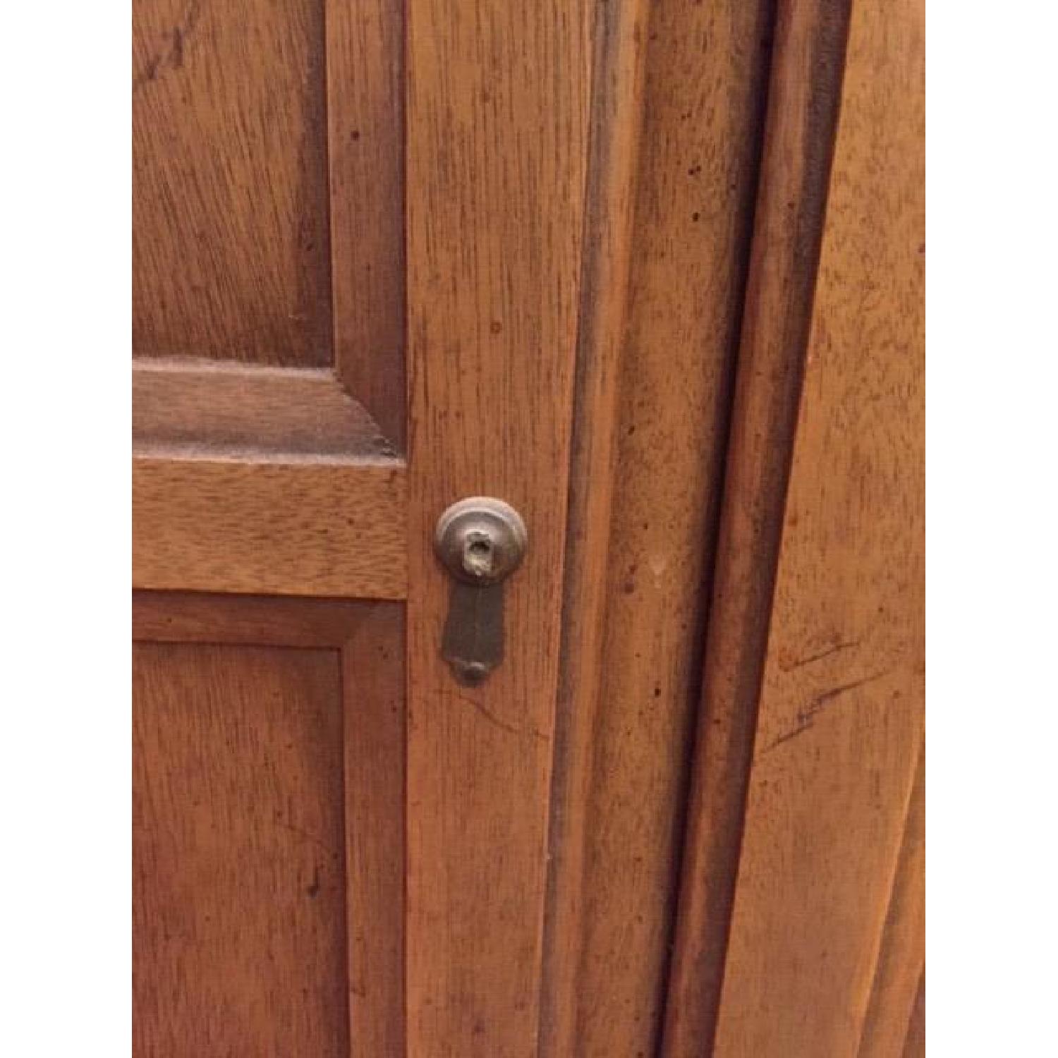 Antique Wood China Cabinet - image-9