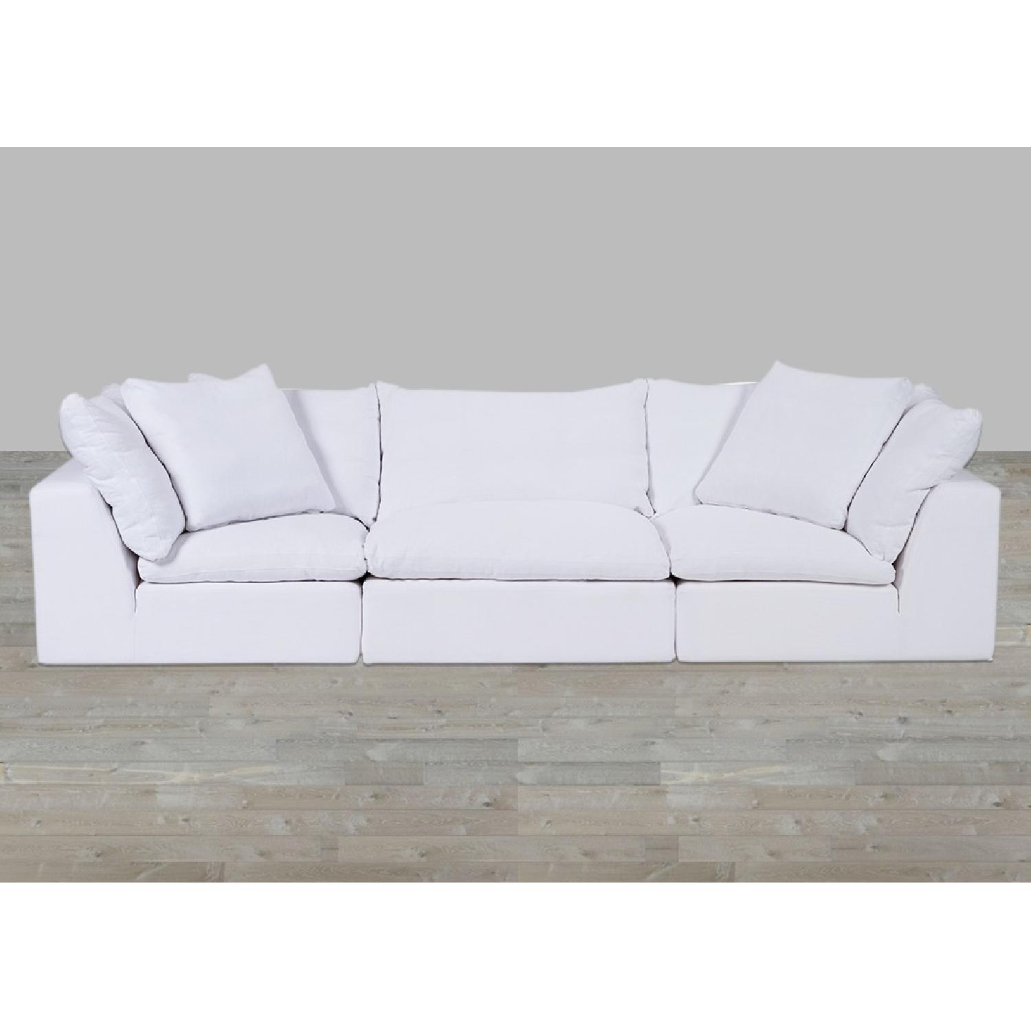 Restoration Hardware Modular Cloud Fabric Sofa - image-1