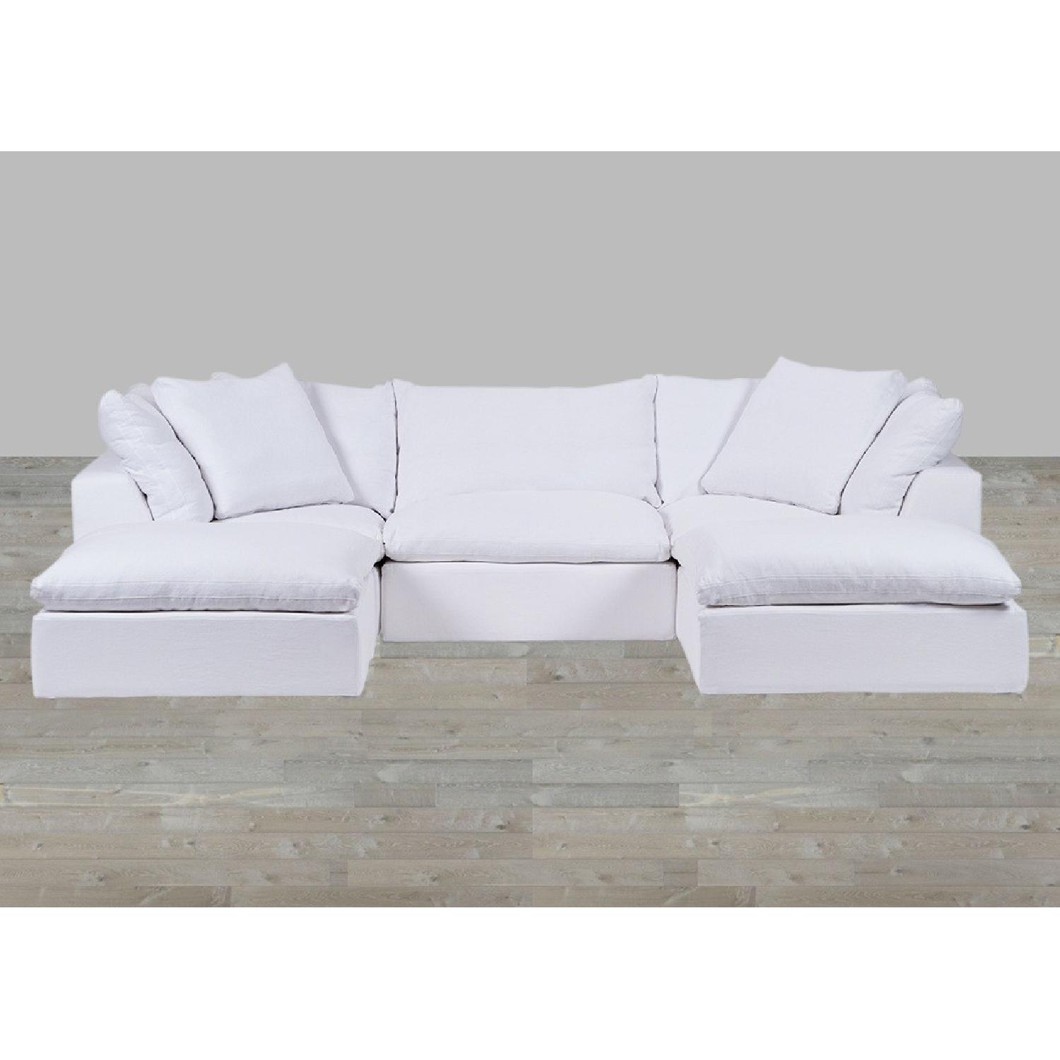 Restoration Hardware Modular Cloud Fabric Sofa - image-2