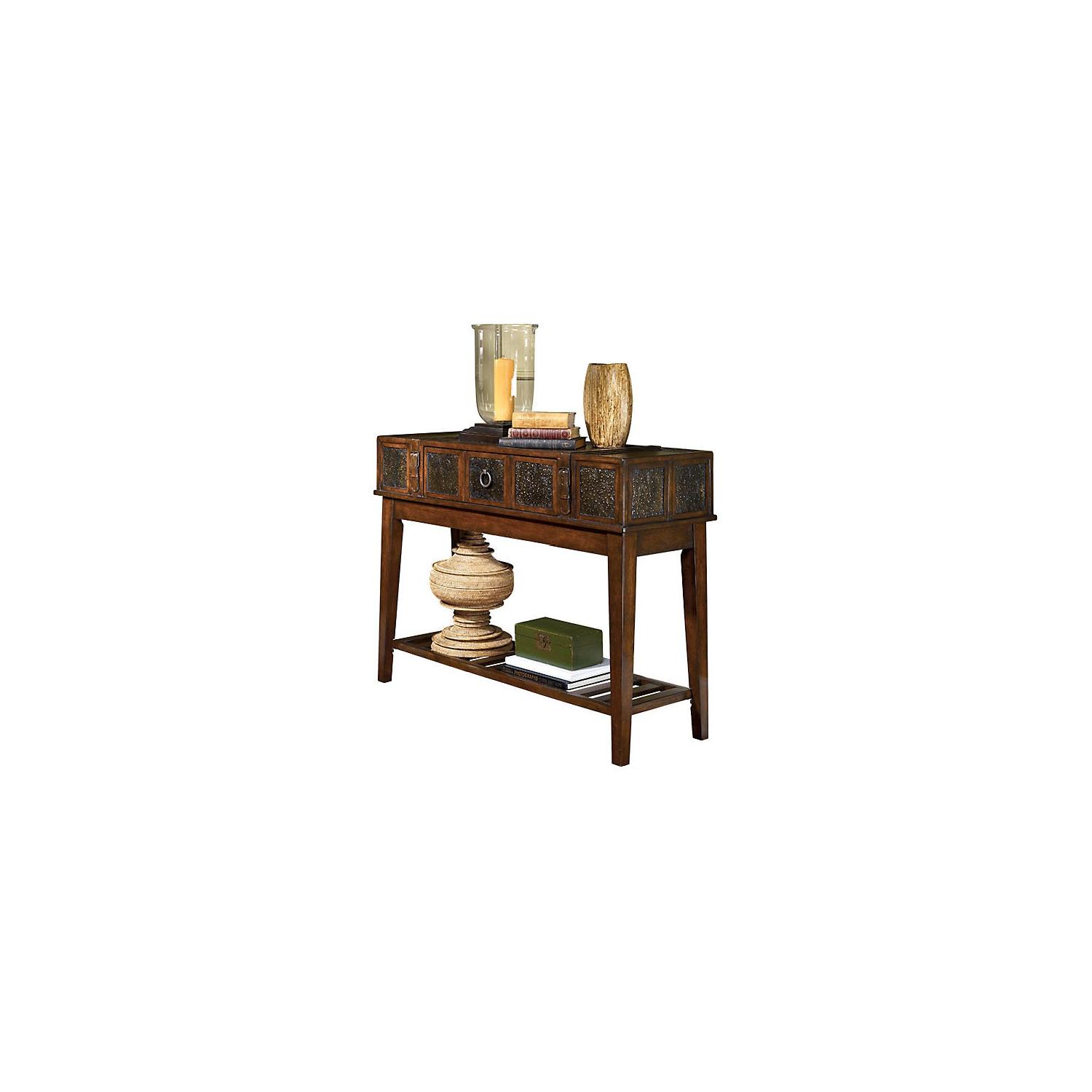 Ashley Furniture McKenna Dark Brown Sofa Table - image-0