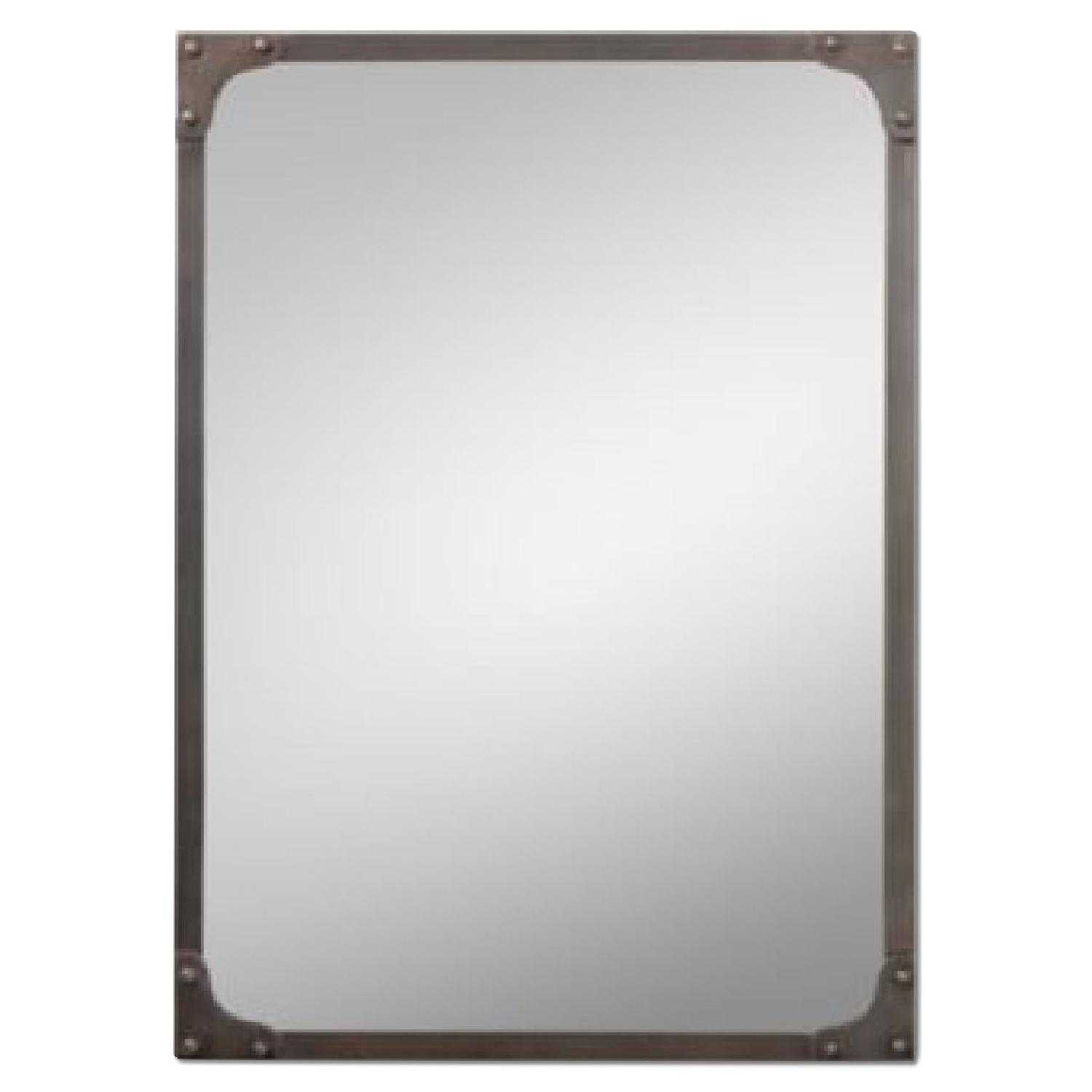 Restoration Hardware Industrial Rivet Flat Mirror AptDeco