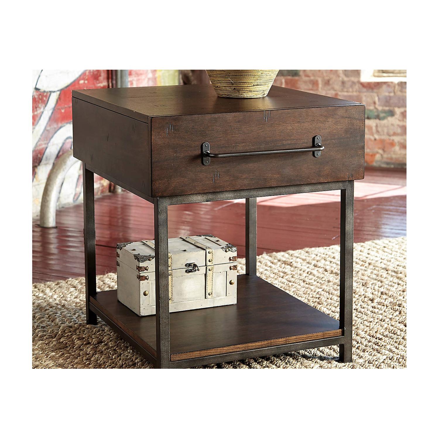 Ashley Furniture Starmore Brown Rectangular End Table - image-1