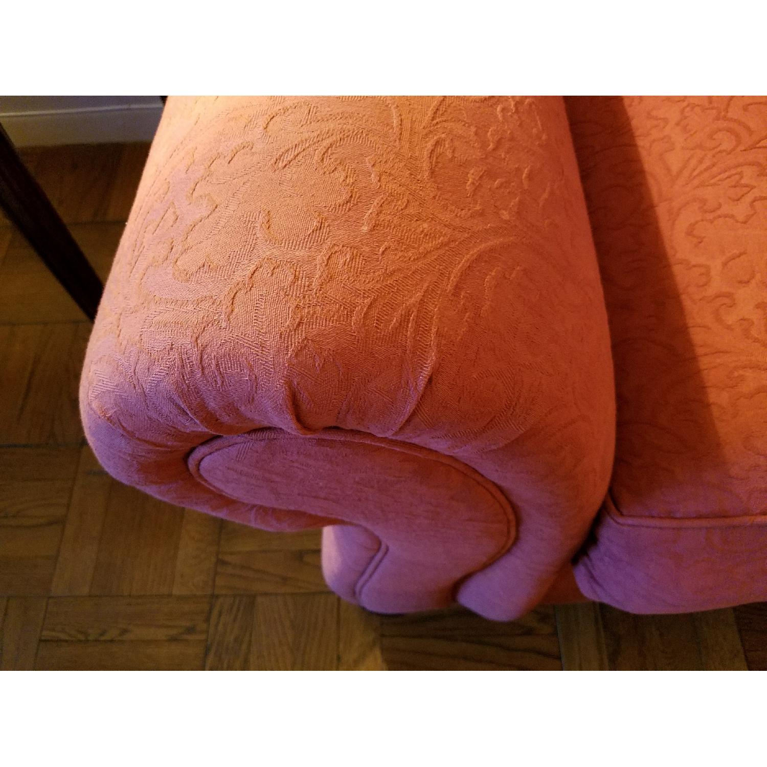 Ethan Allen Red 3 Seater Sofa - image-2