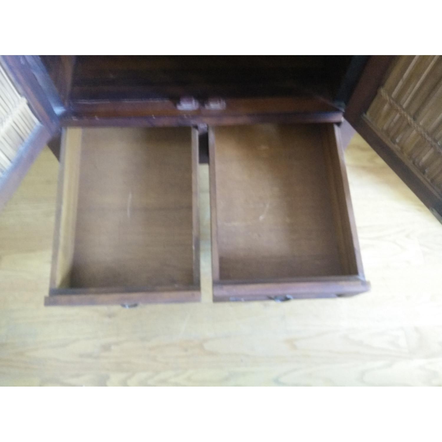 Dark Wood Media Cabinet - image-5