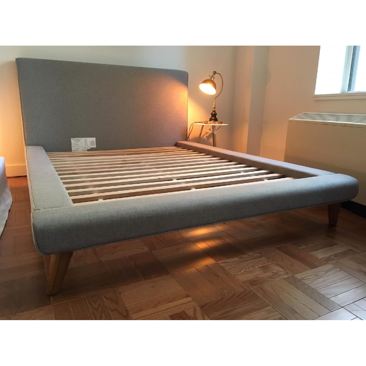 West Elm Mod Upholstered Platform Bed AptDeco