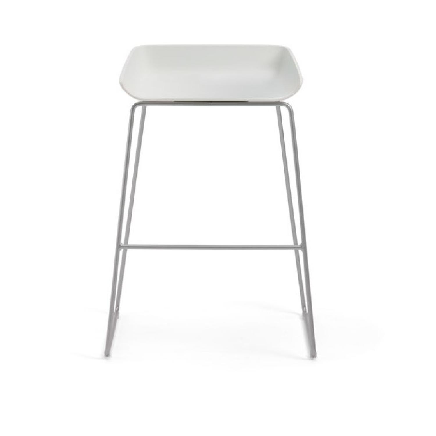 Steelcase Turnstone White Stool - image-0