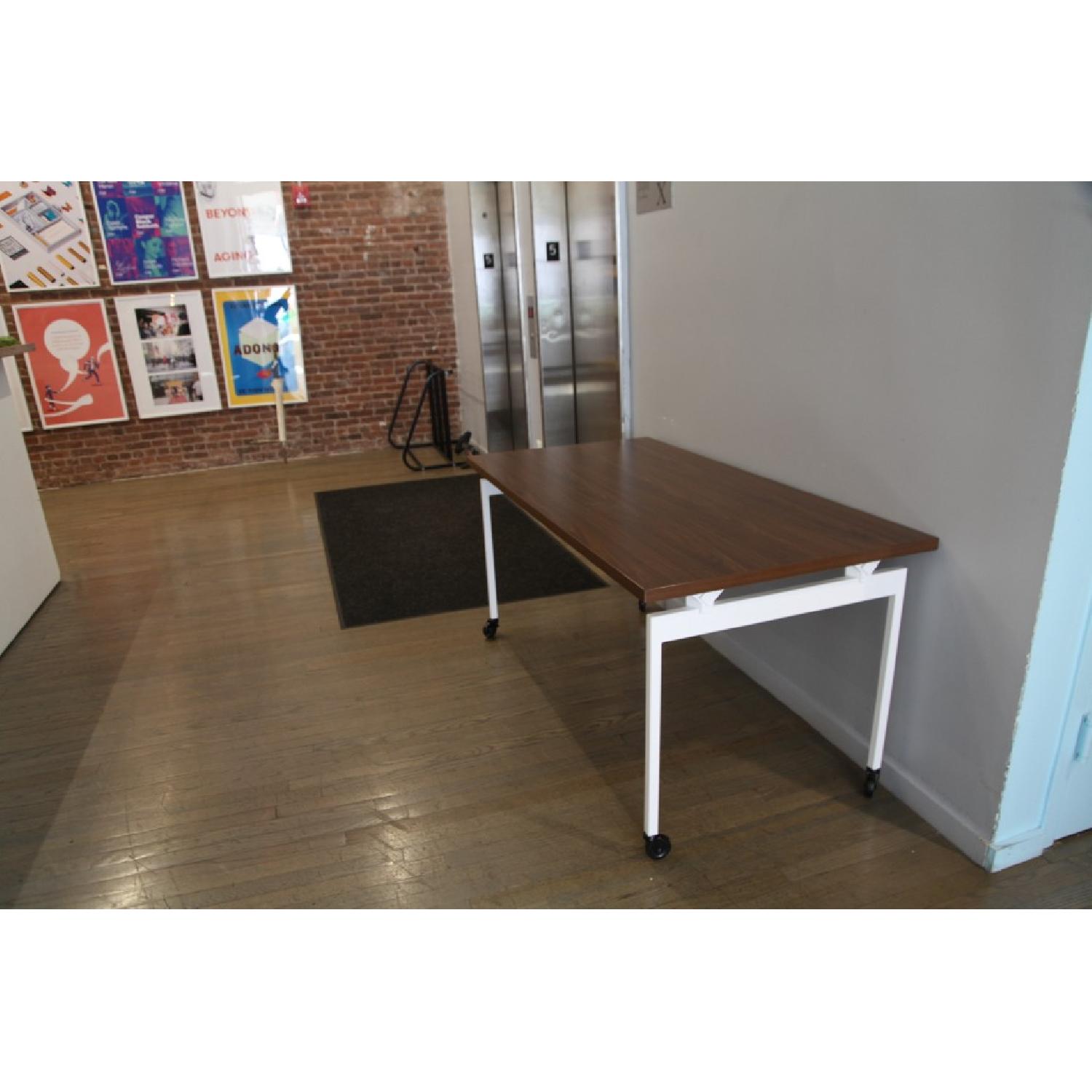 Knoll Antenna Desk w/ Wheels - image-1