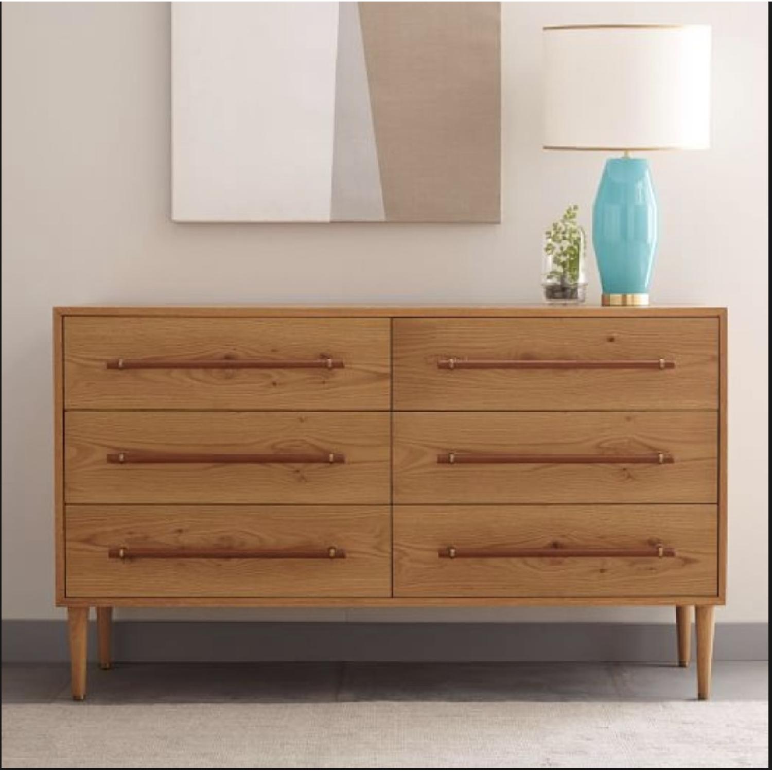 West Elm Benson 6 Drawer Dresser in Natural Oak AptDeco