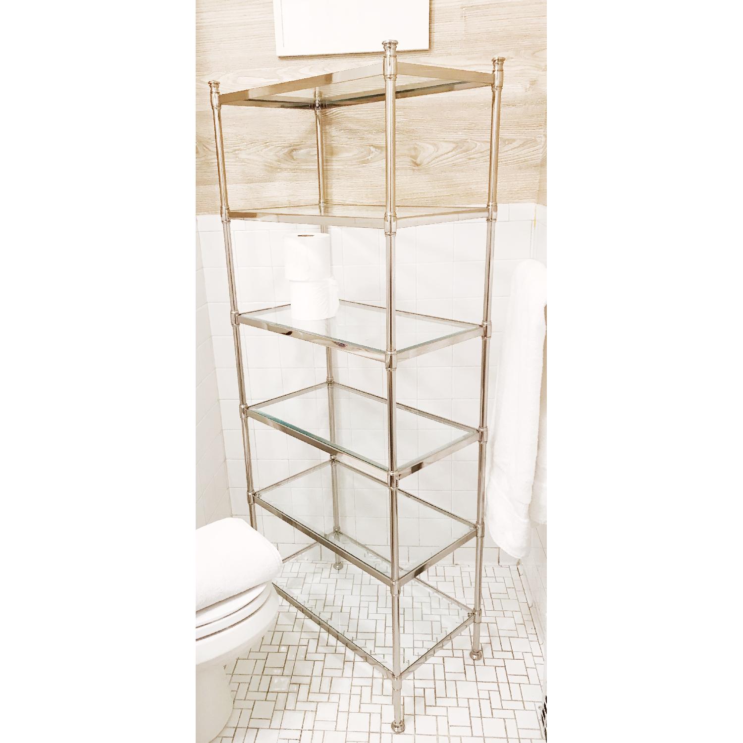 Restoration Hardware Newbury Grande Bath Nickel Etagere - image-2