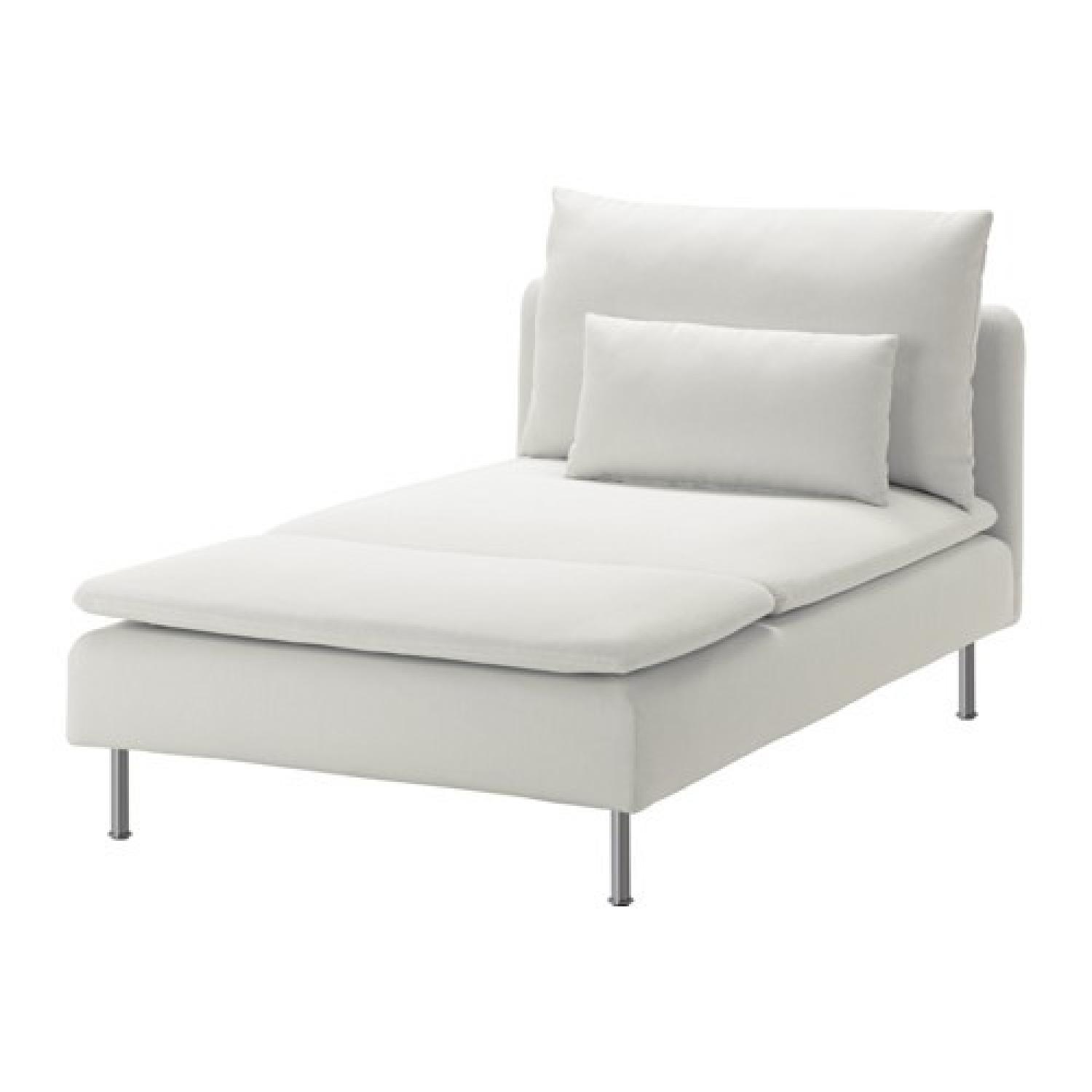 Ikea Soderhamn Chaise in Finnsta White - image-0