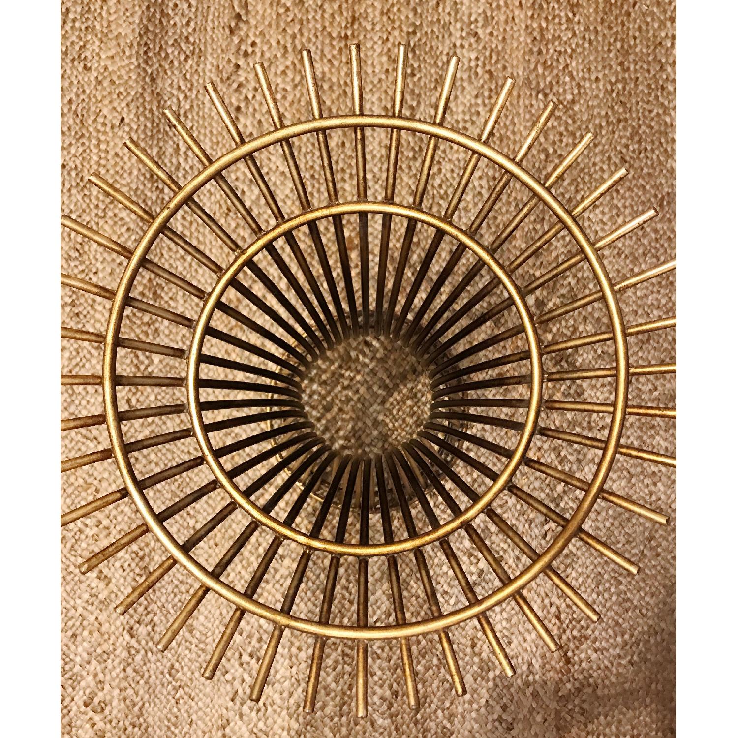 Worlds Away Powell Dining Table w/ GoldLeaf Metal Base AptDeco