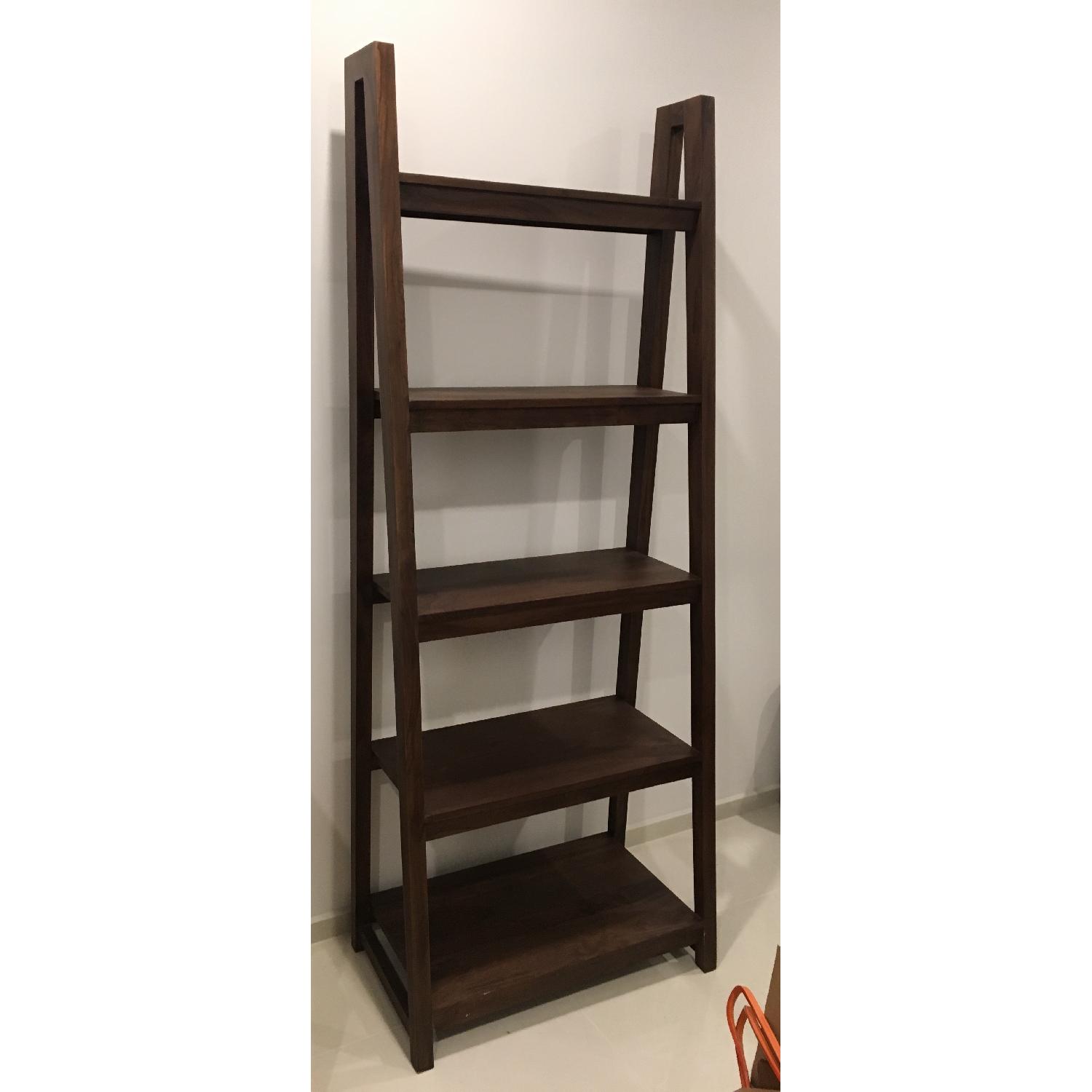 Crate & Barrel Strut Bourbon Storage Bookcase AptDeco
