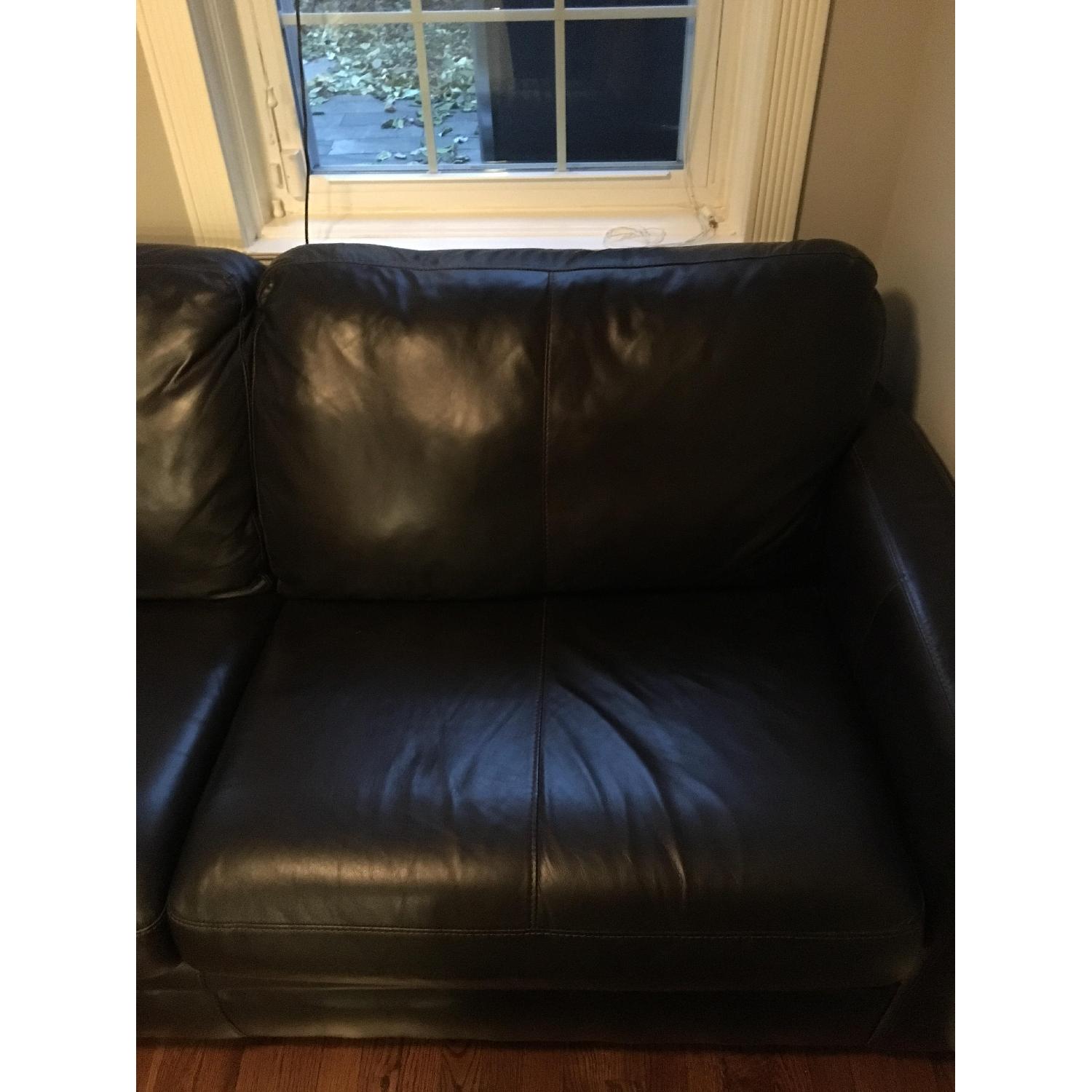 Raymour & Flanigan Trent Leather Full Sleeper Sofa - image-2