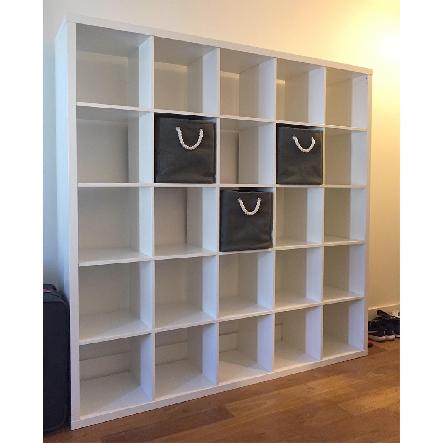 Ikea Kallax Large Shelving Unit in White AptDeco