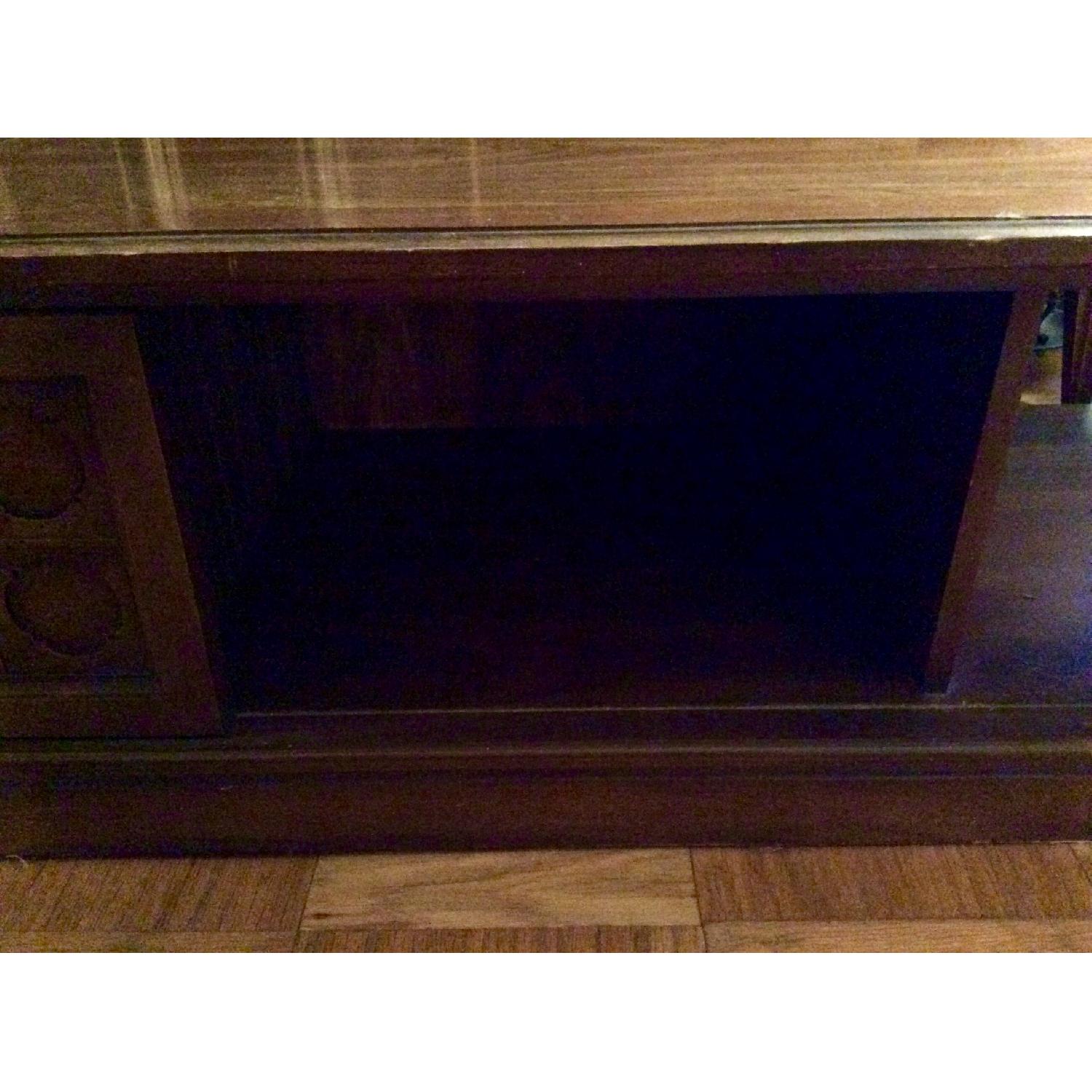 Mid Century Modern Rectangular Solid Wood Coffee Table - image-5