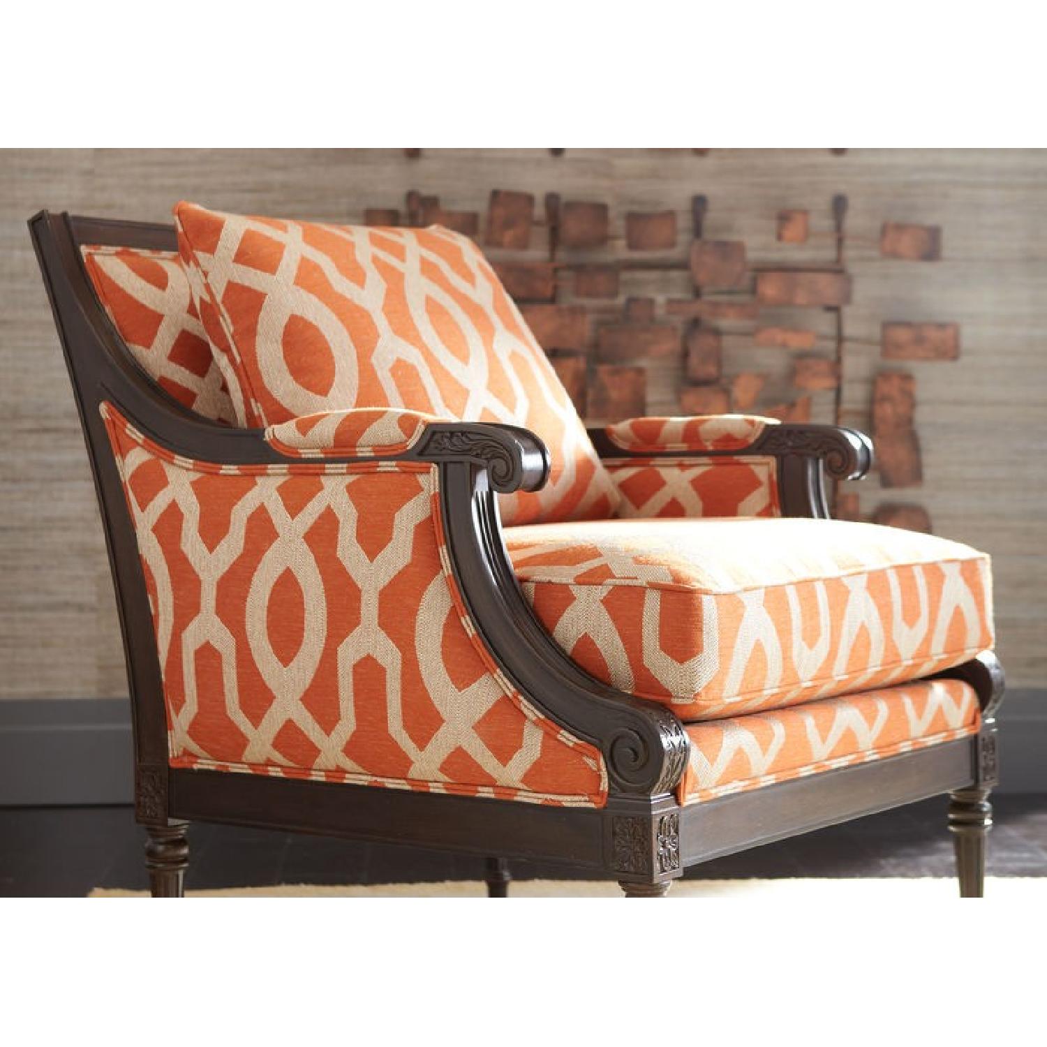 Ethan Allen Versailles Armchair & Ottoman - image-4
