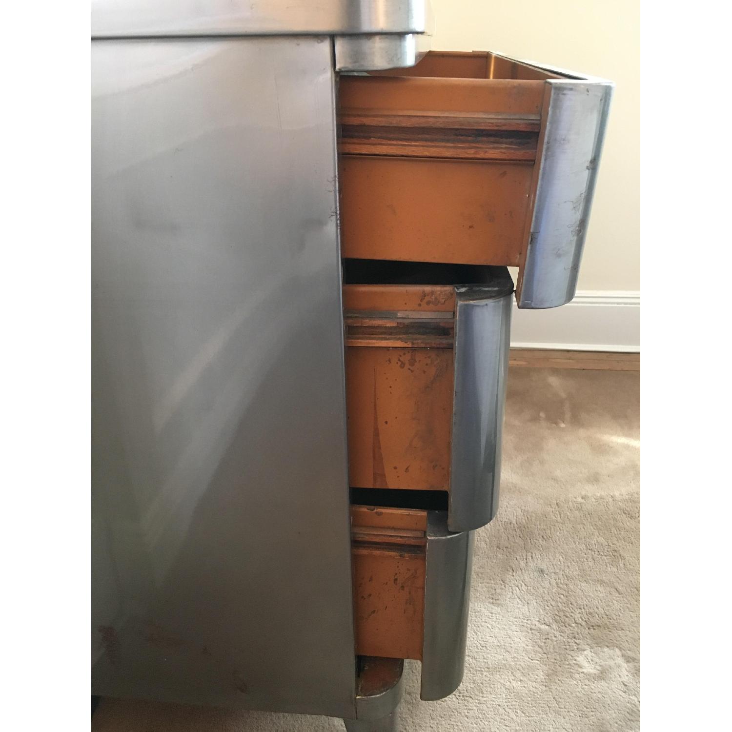 Simmons Bel Geddes Mid-Century Art Deco Metal Dresser - AptDeco