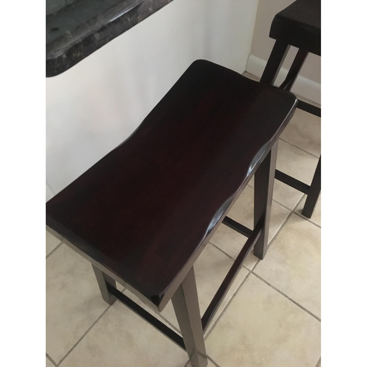 Pottery Barn Tibetan Bar Height Stool in Tuscan Chestnut - image-2