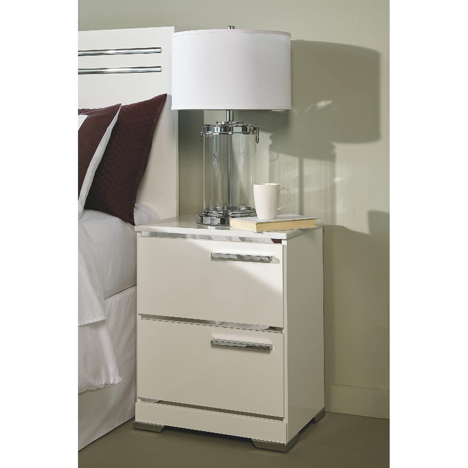 Ashley Furniture Brillaney White Two Drawer Night Stand - image-2