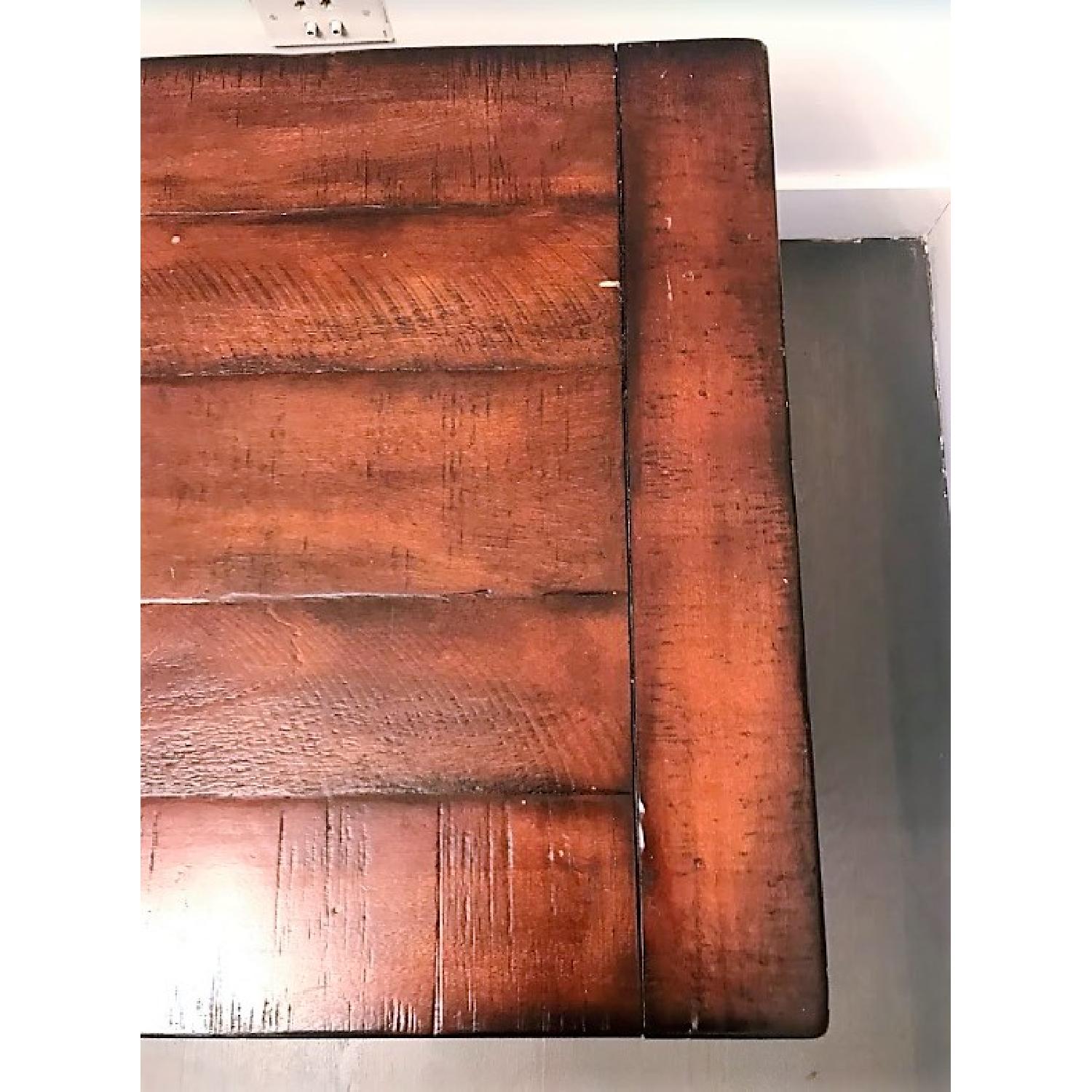 Pottery Barn Benchwright Coffee Table in Rustic Mahogany - image-5