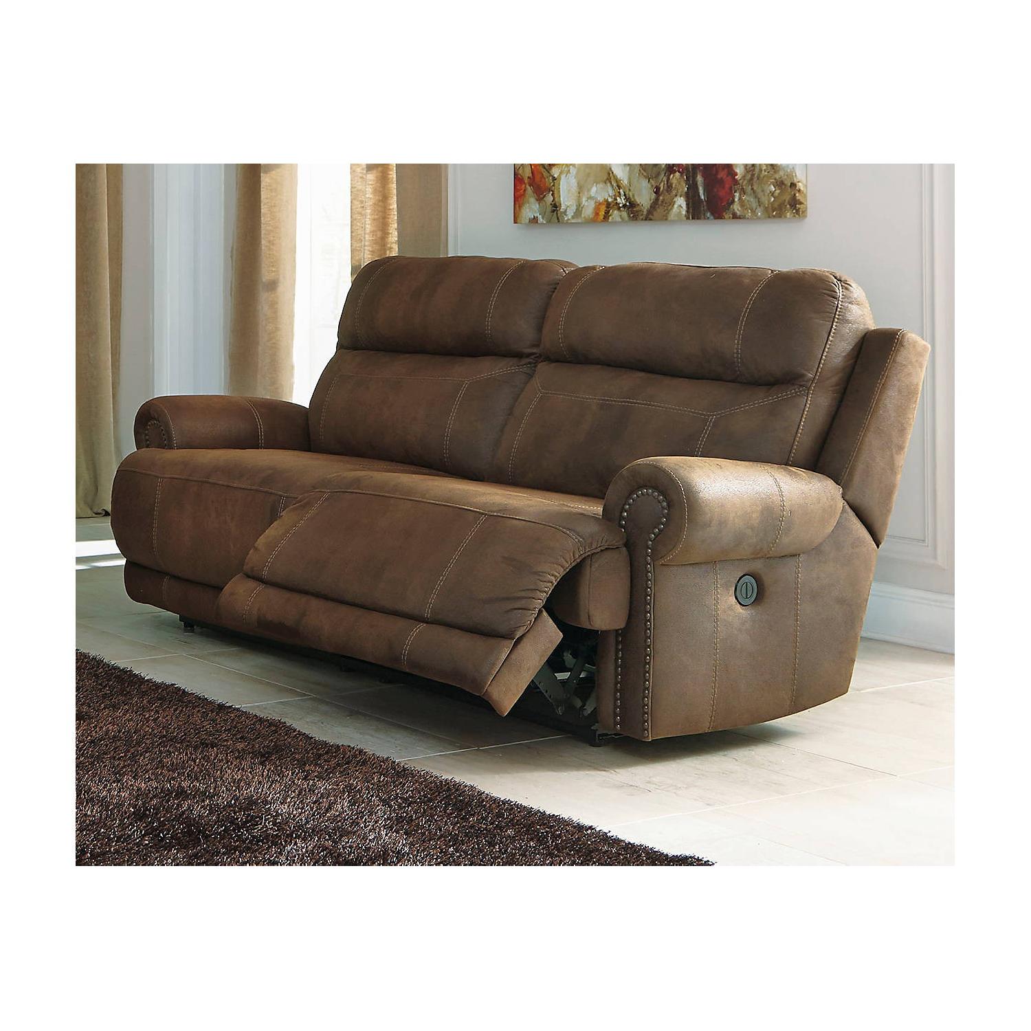 Ashley Furniture Austere Brown 2-Seat Reclining Sofa - image-1