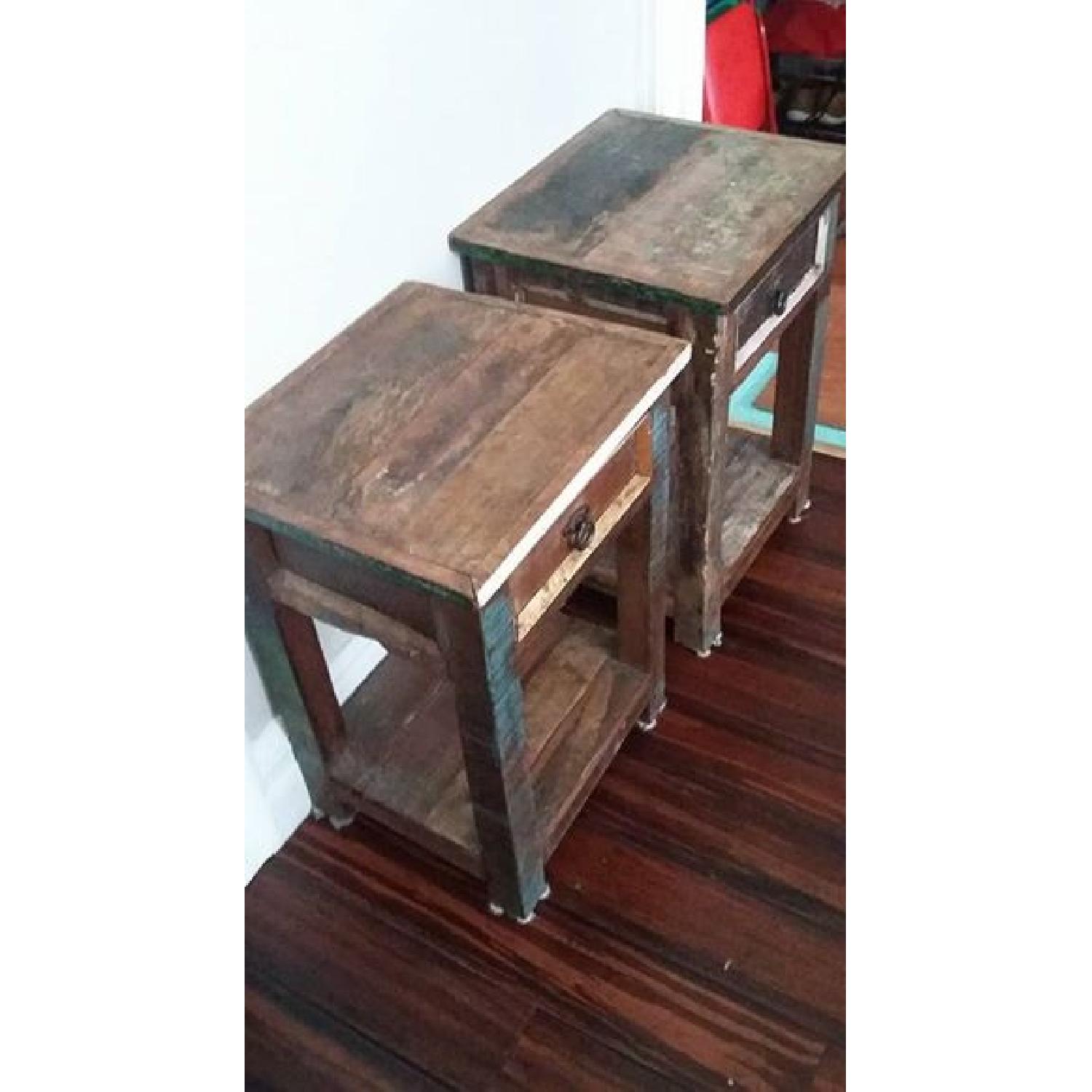 Reclaimed Rustic Side Table - image-2