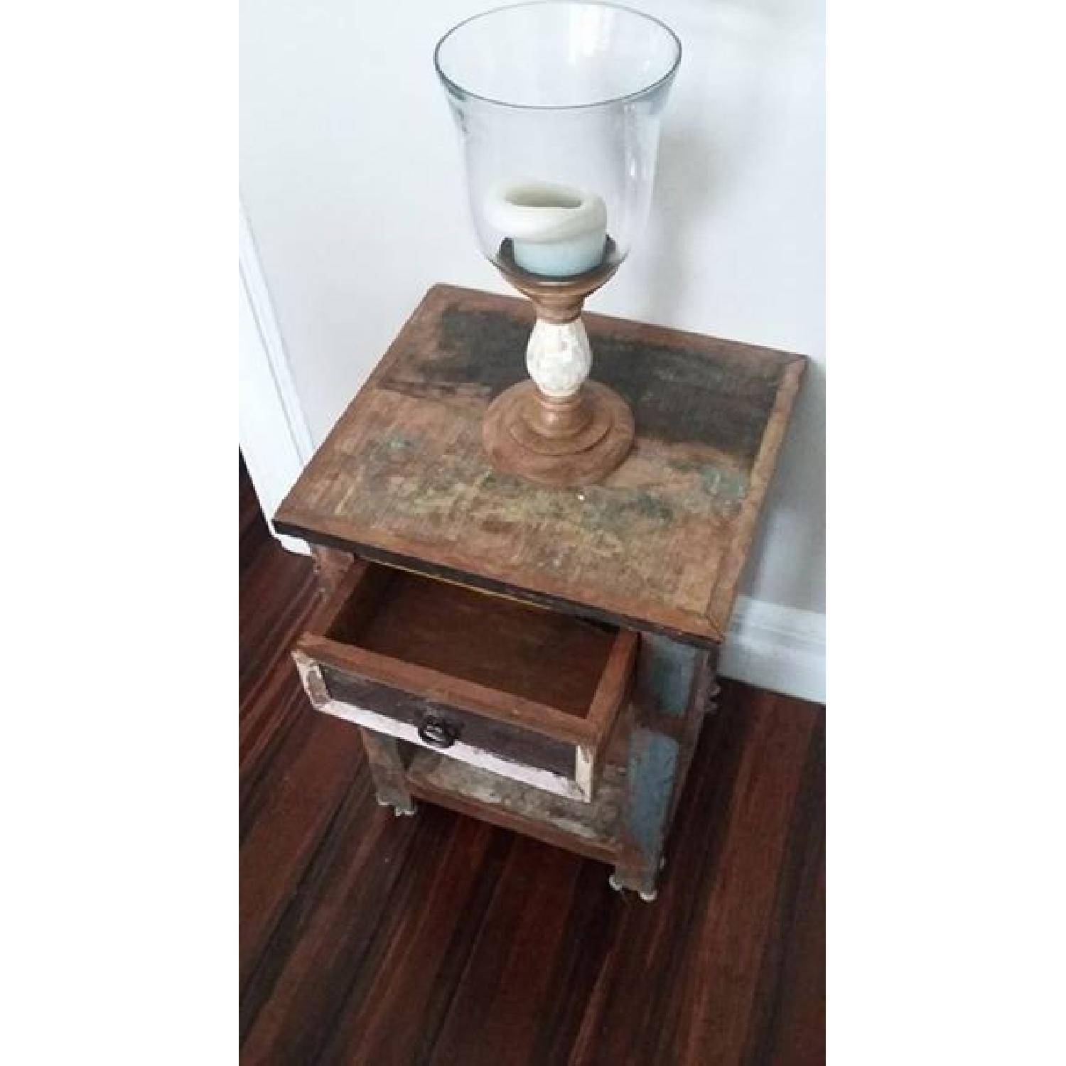 Reclaimed Rustic Side Table - image-4