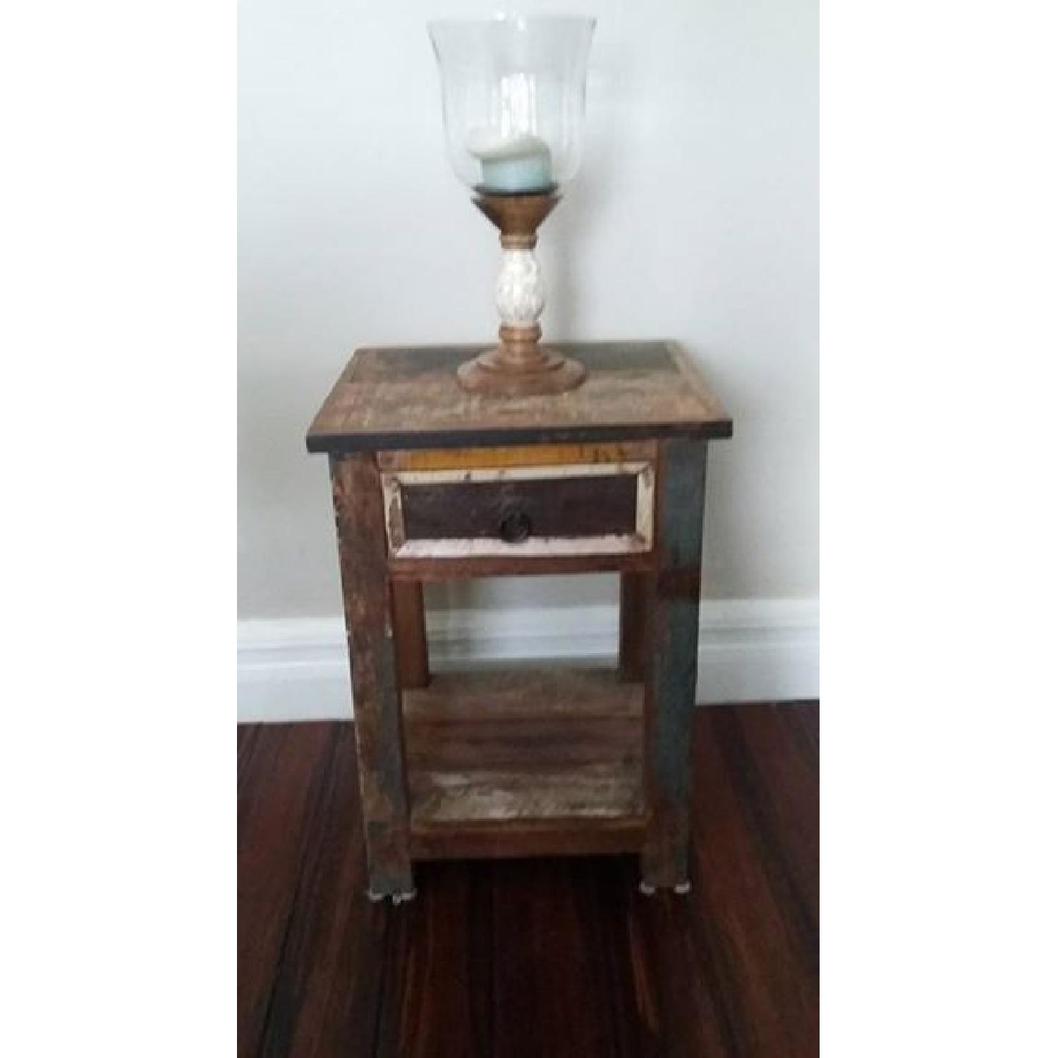 Reclaimed Rustic Side Table - image-5