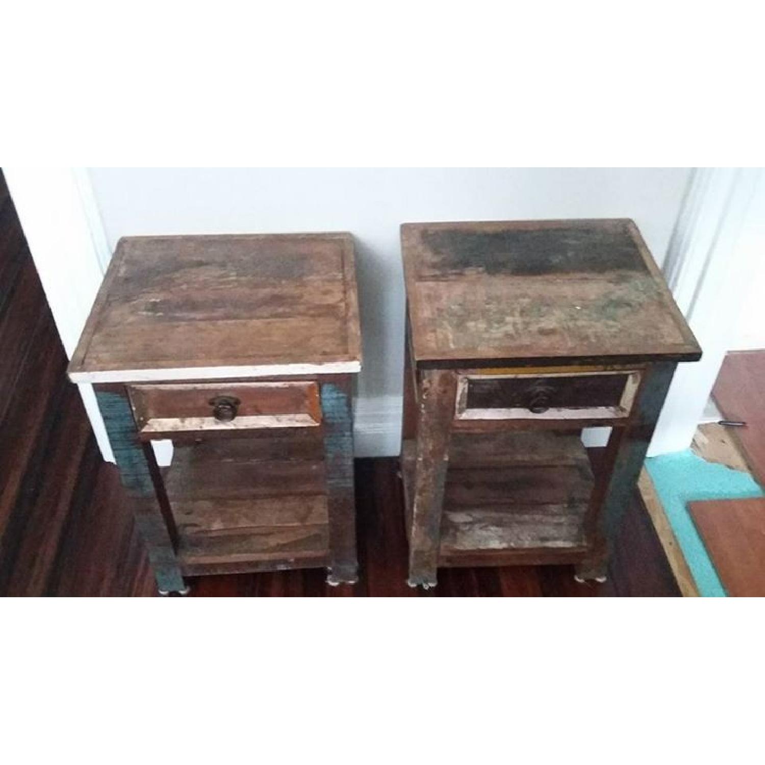 Reclaimed Rustic Side Table - image-6