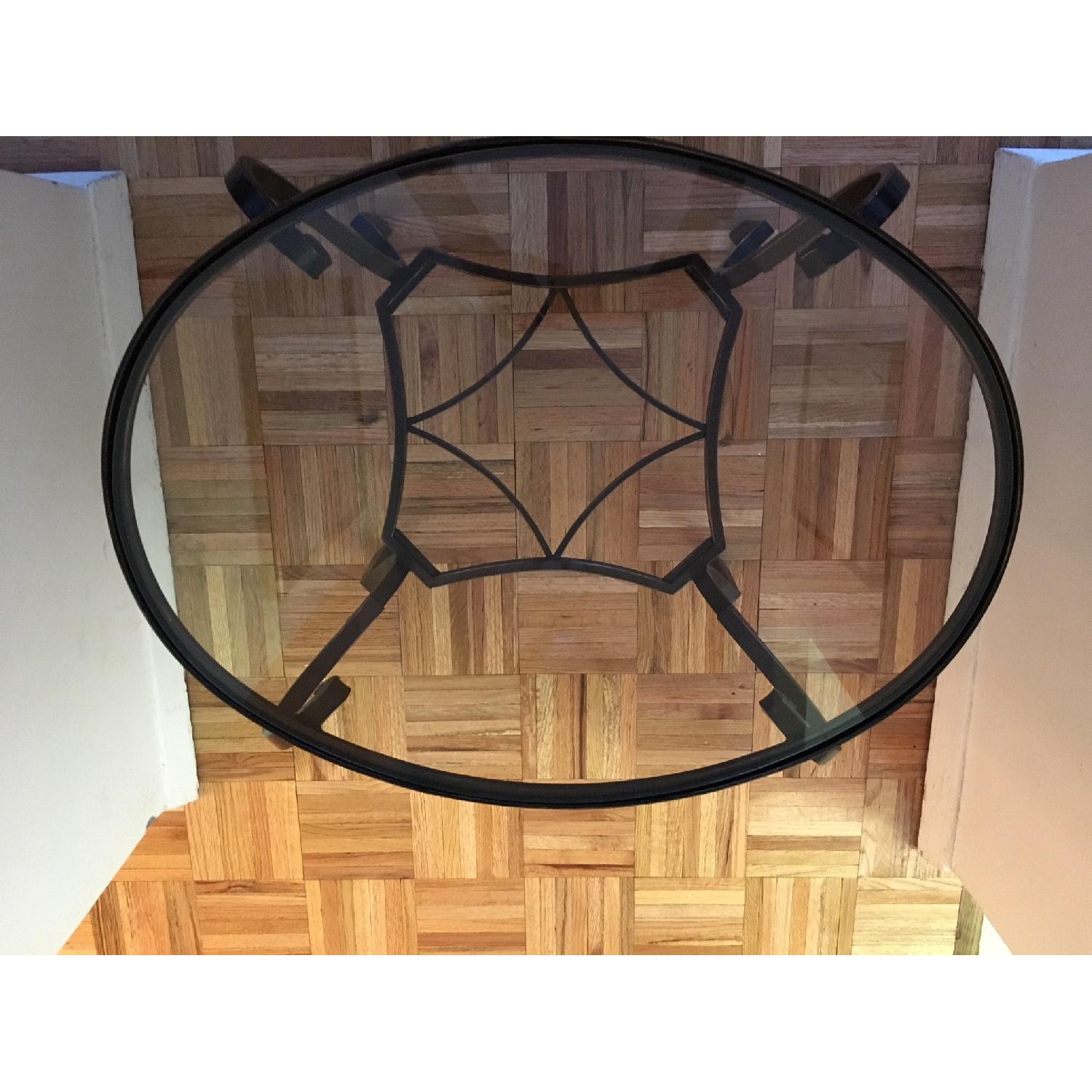 Pier 1 Perched Bird Bronze Accent & Brown Round End Table - image-6