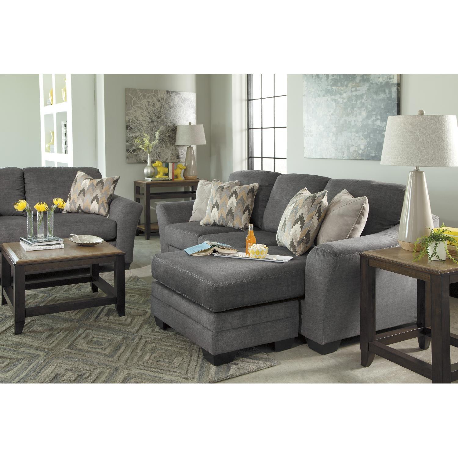 Ashley's Braxlin Sectional in Charcoal - image-4