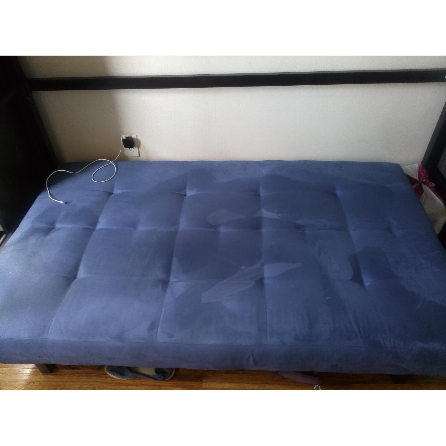 Ikea Balkarp Blue Sleeper Sofa - image-1
