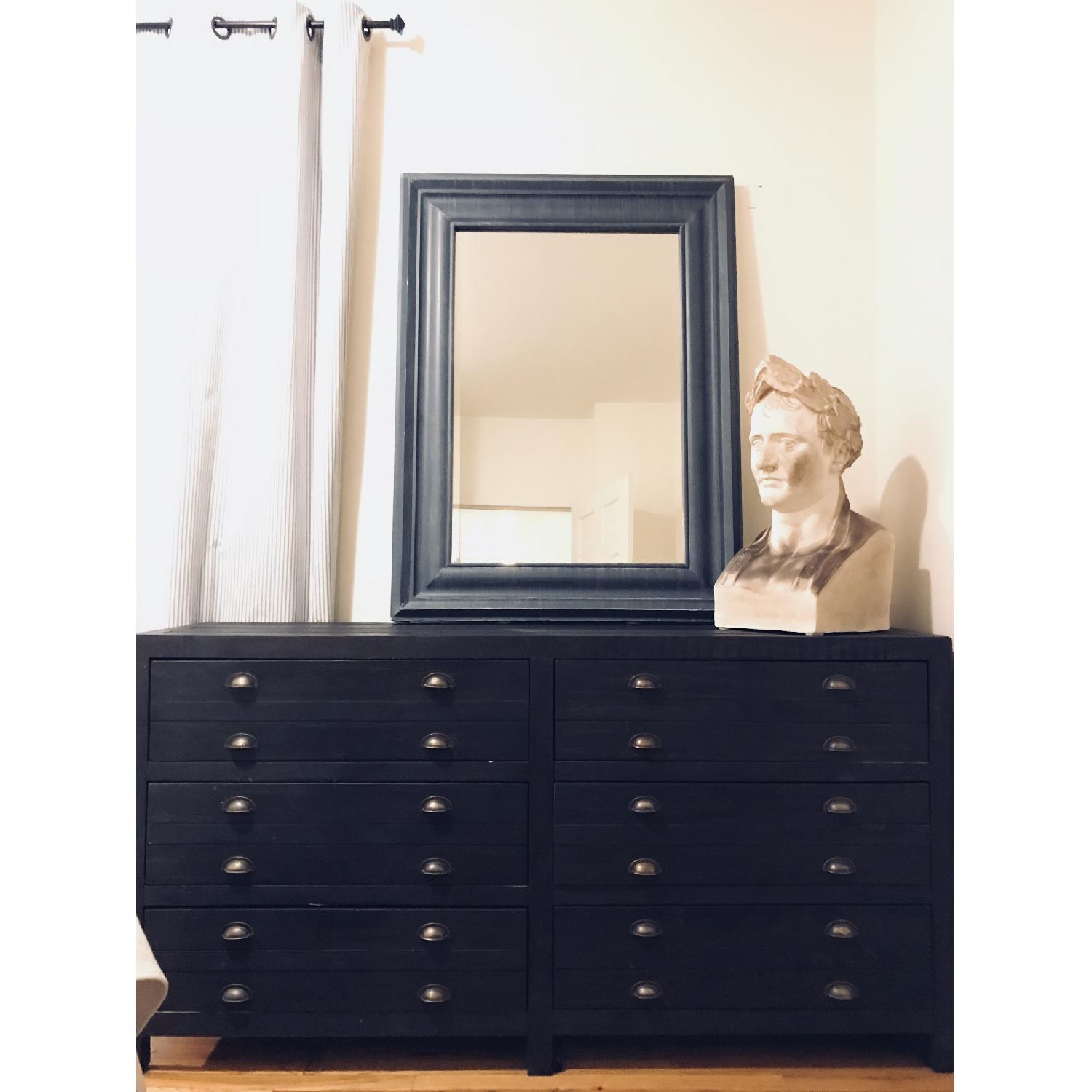 Restoration Hardware Espresso 6-Drawer Printmakers Dresser - image-5