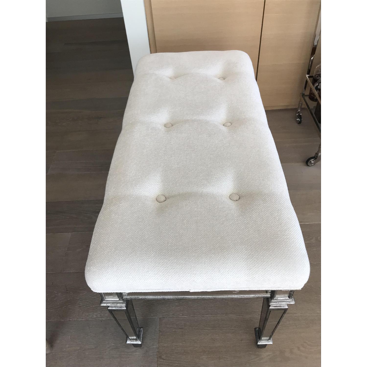 Horchow Denison Mirrored Bench - image-2