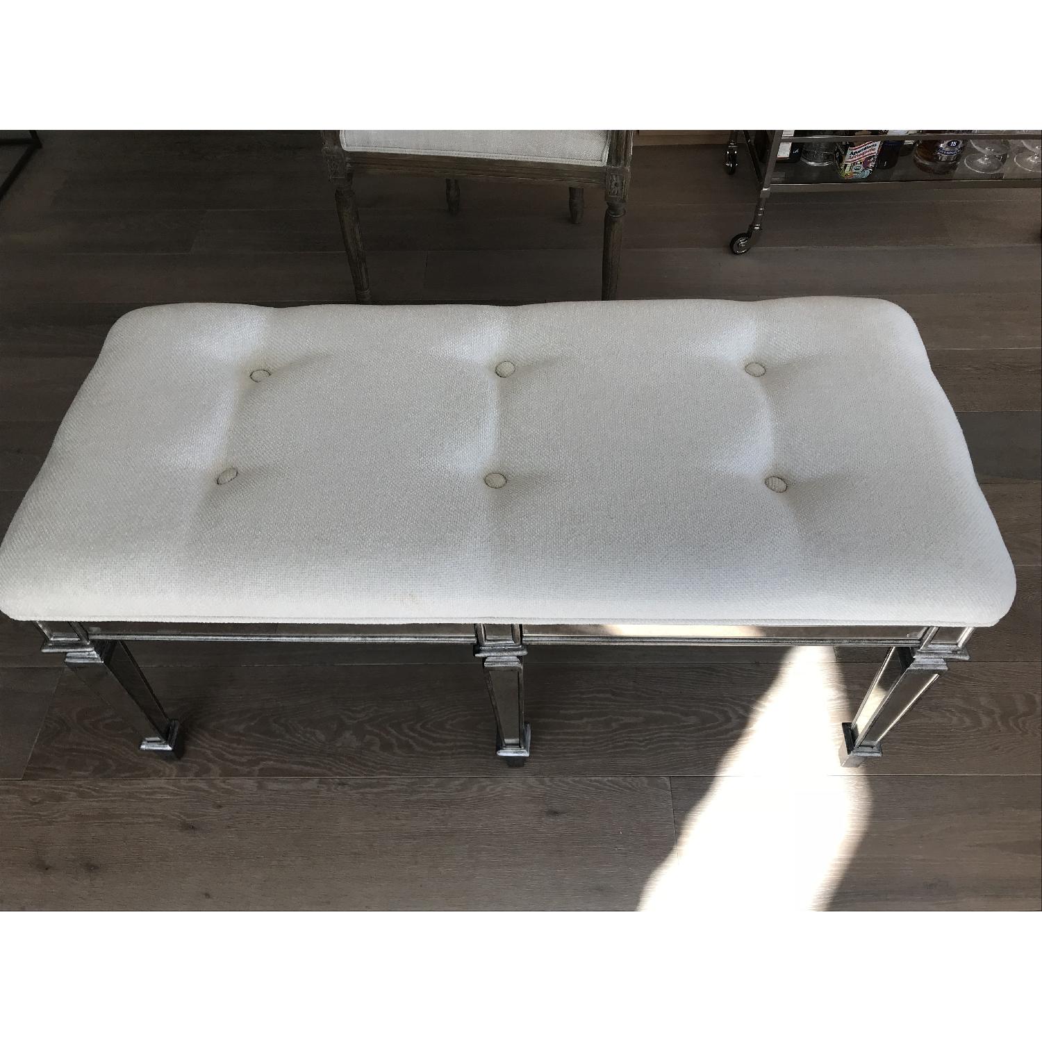 Horchow Denison Mirrored Bench - image-3