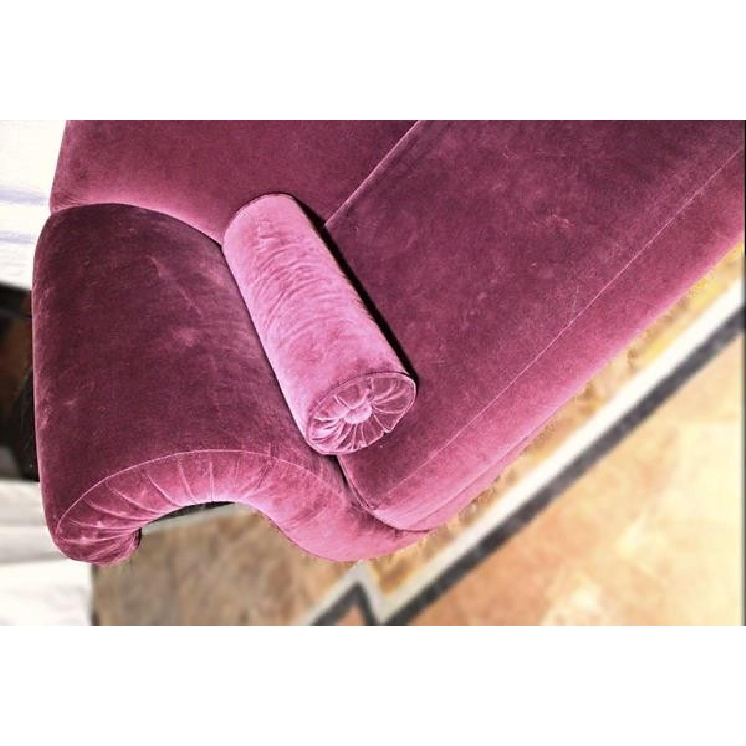 Maroon Velvet Sofa - image-3