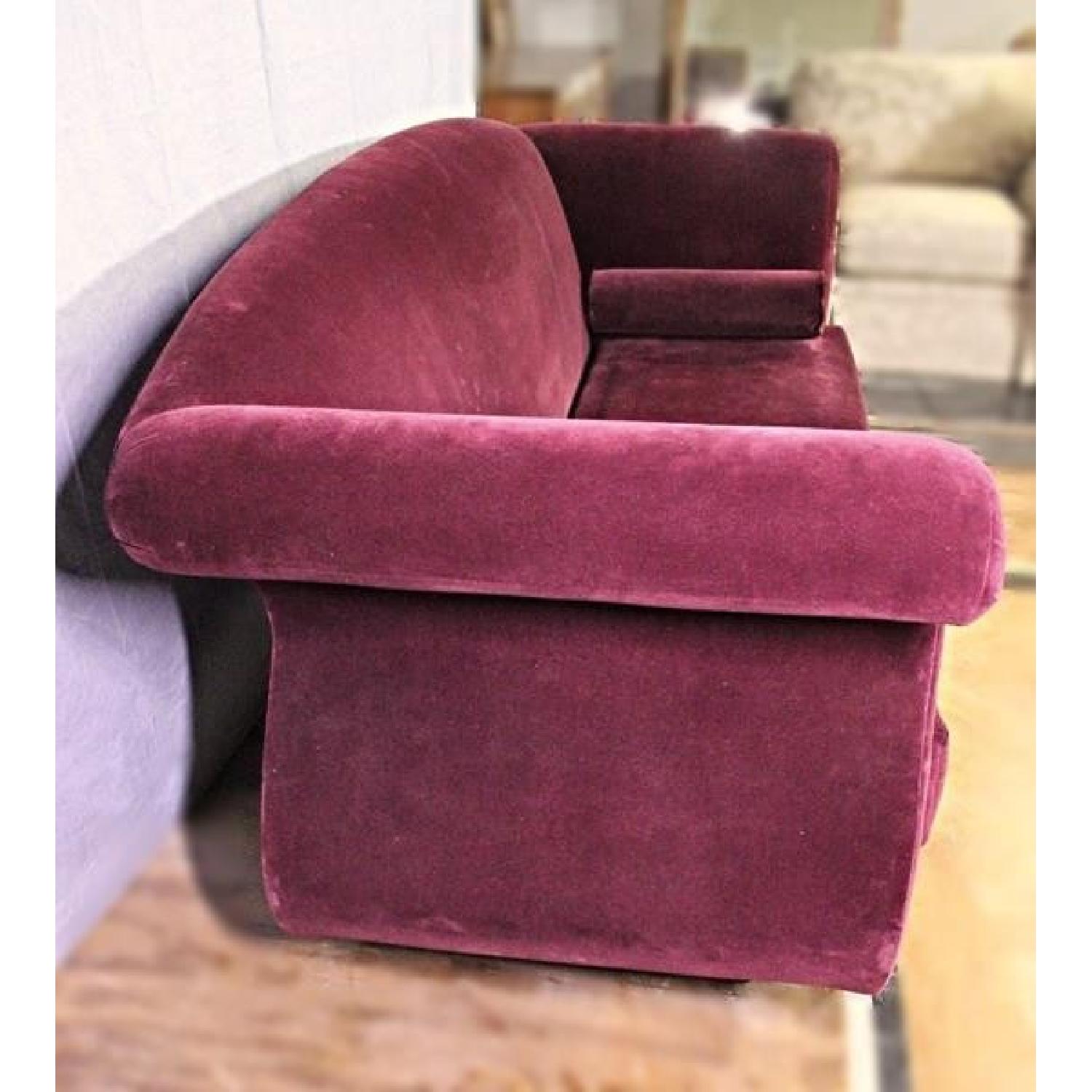 Maroon Velvet Sofa - image-6