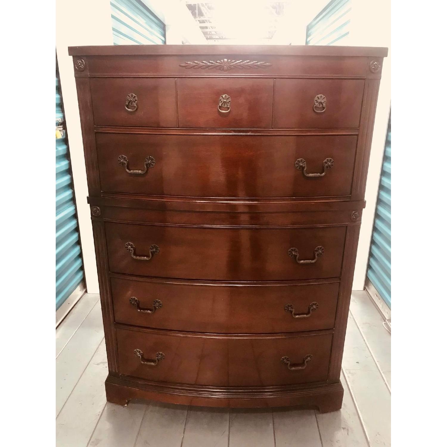 Antique 1930s Huntley Furniture Mahogany Dresser AptDeco