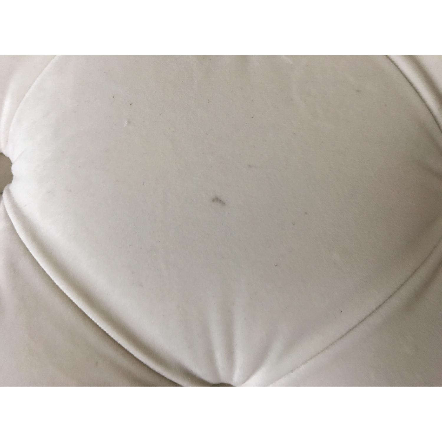 Tufted Ottoman/Bench in Cream Color - image-7