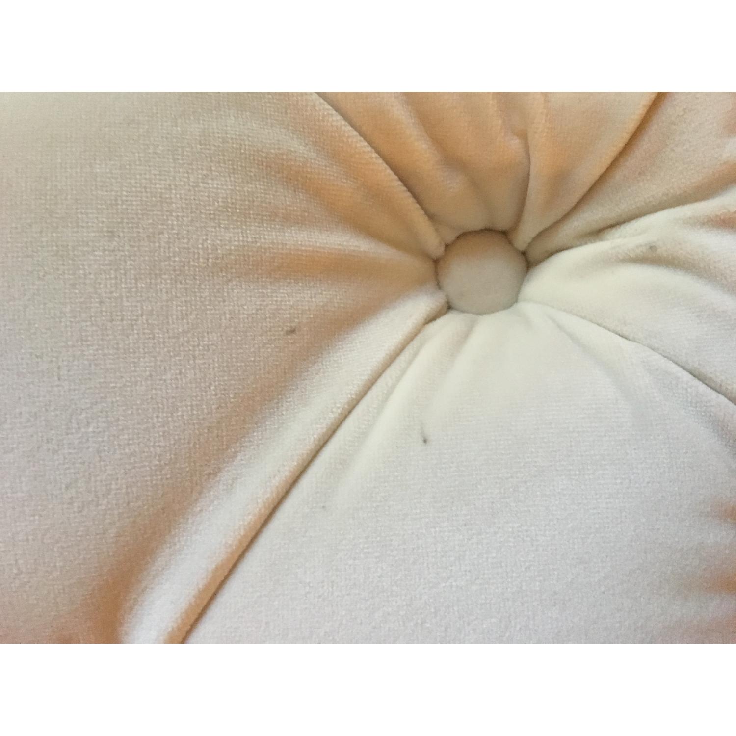 Tufted Ottoman/Bench in Cream Color - image-10