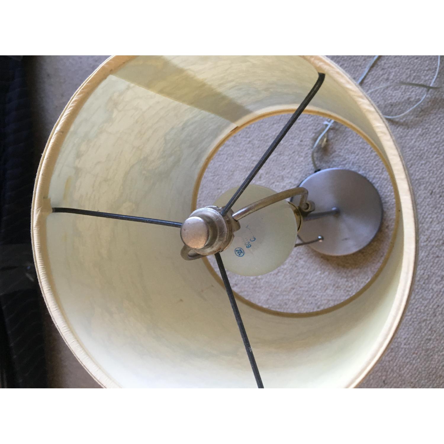 Table Lamp w/ World Map Printed Shade - image-3