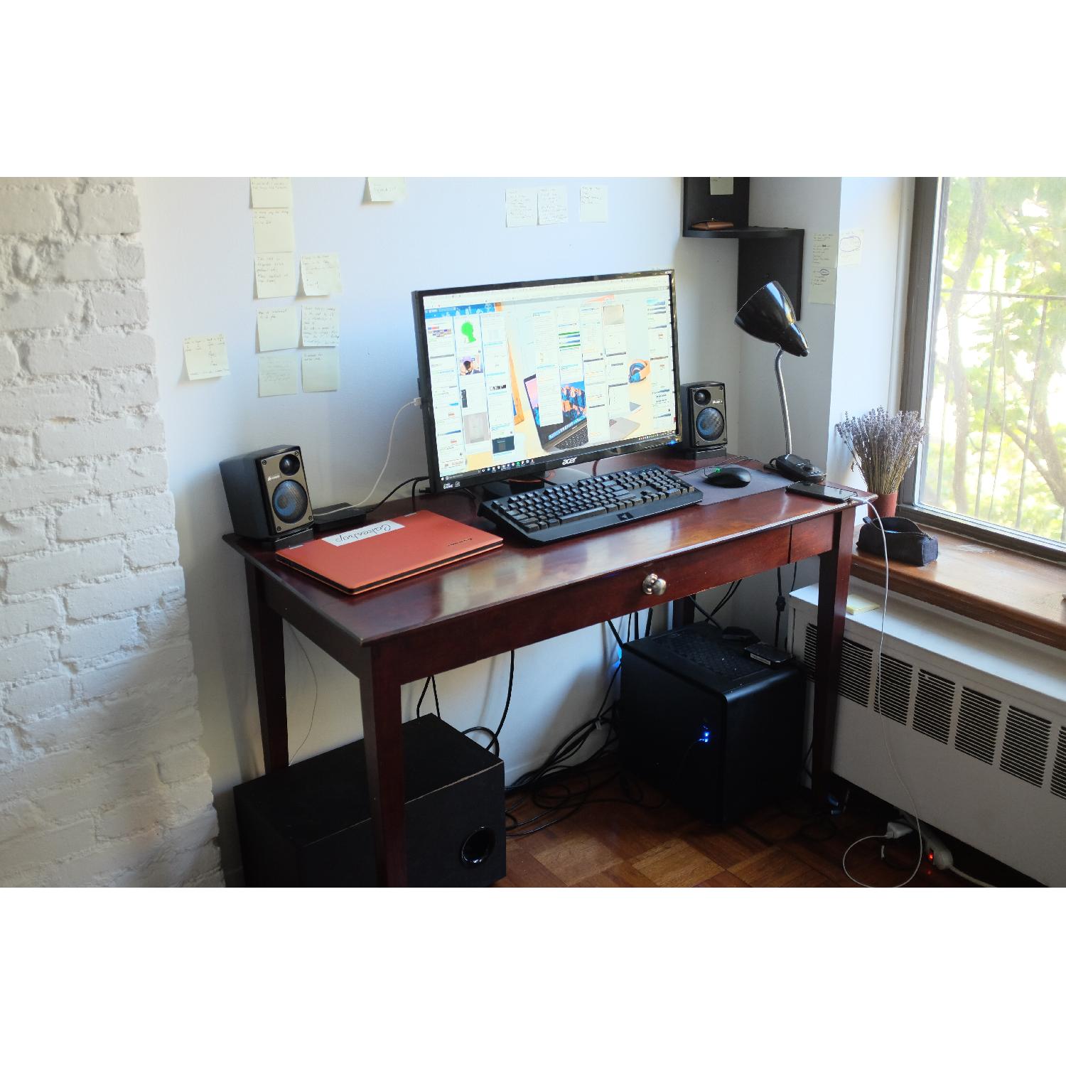 Solid Cherry Wood Desk - image-5