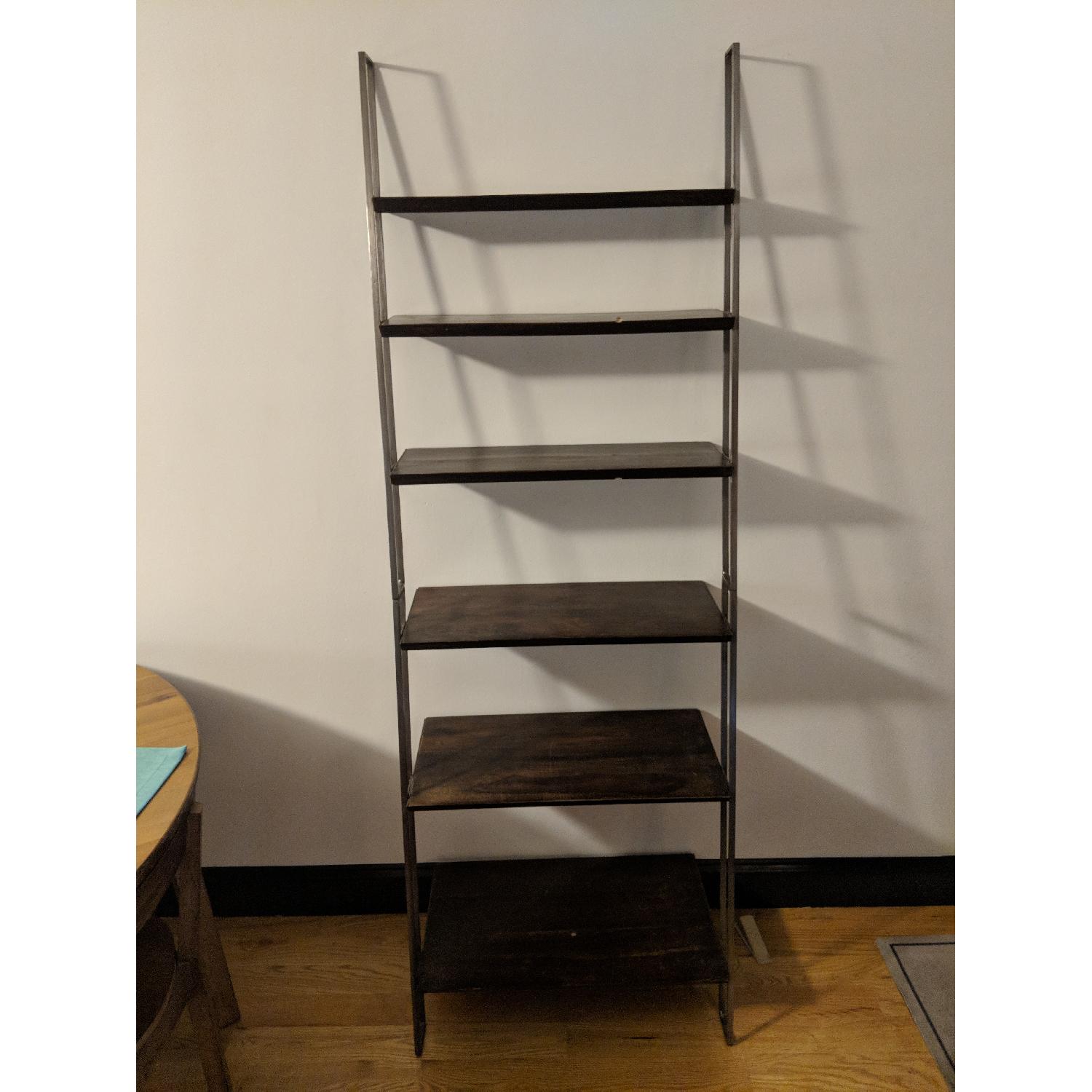 A&G Merch Industrial Vintage Style Cascading Bookshelf - image-1