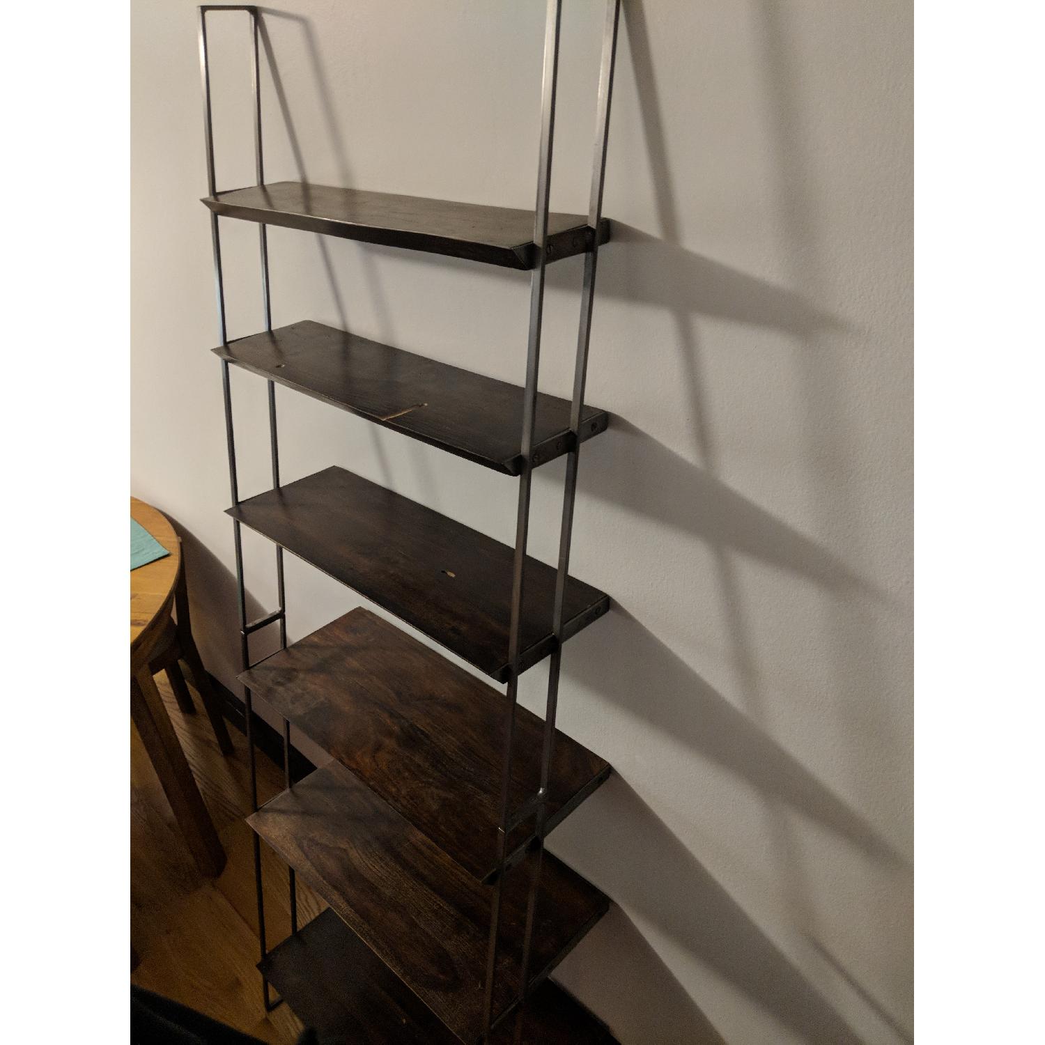 A&G Merch Industrial Vintage Style Cascading Bookshelf - image-2