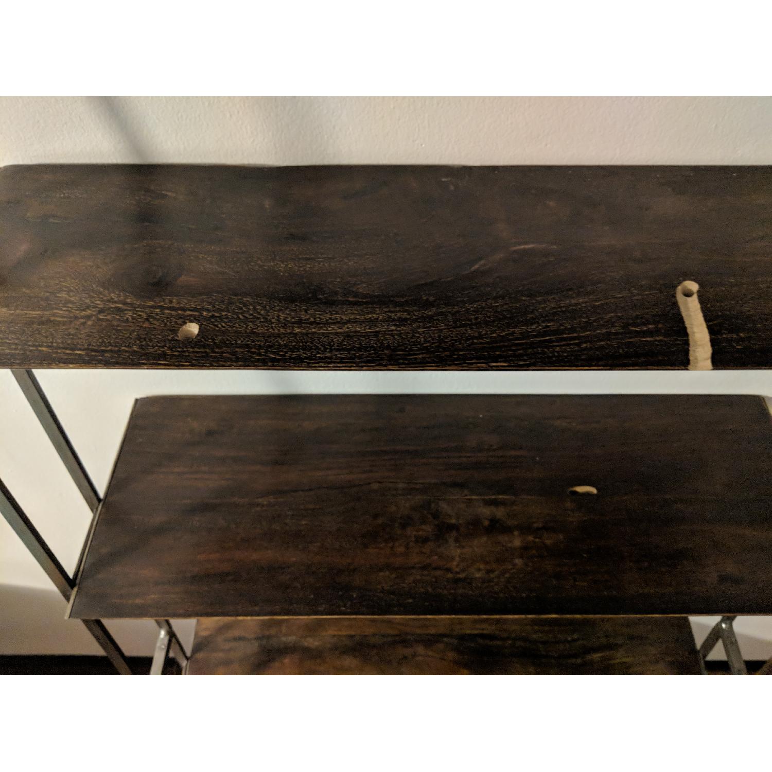 A&G Merch Industrial Vintage Style Cascading Bookshelf - image-6